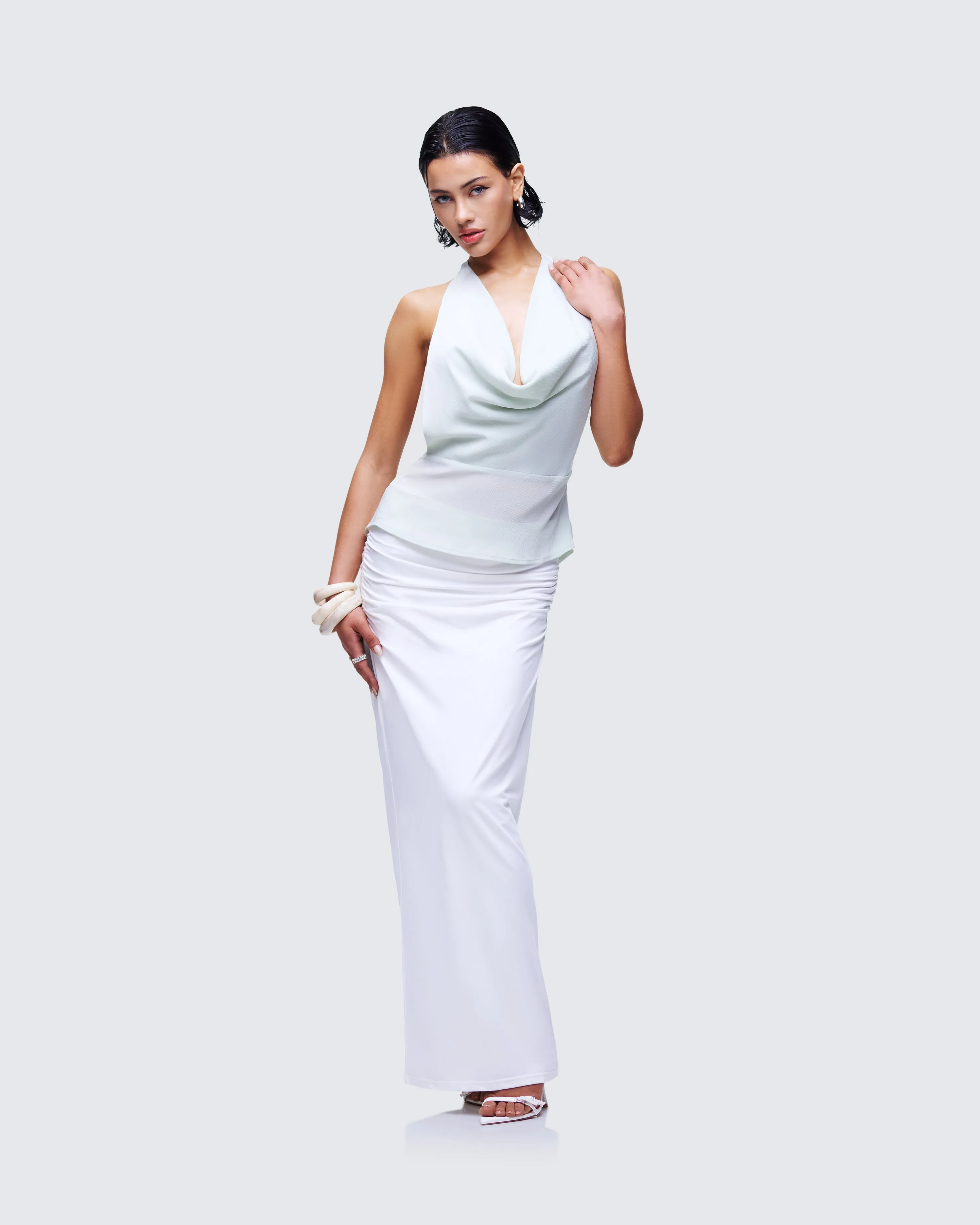 Alexis Green Cowl Neck Top sold by Finesse product image thumbnail 5
