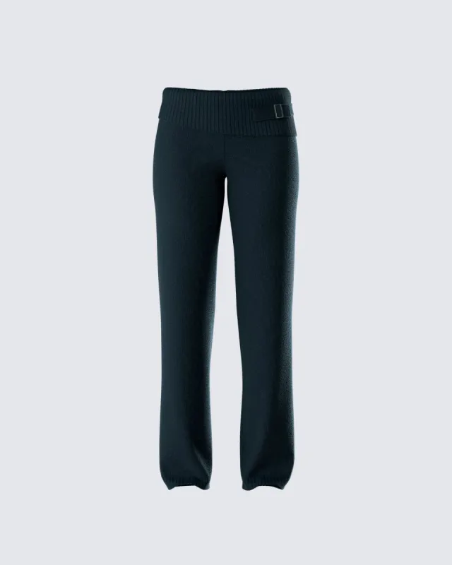 Alyssa Black Knit Pant sold by Finesse