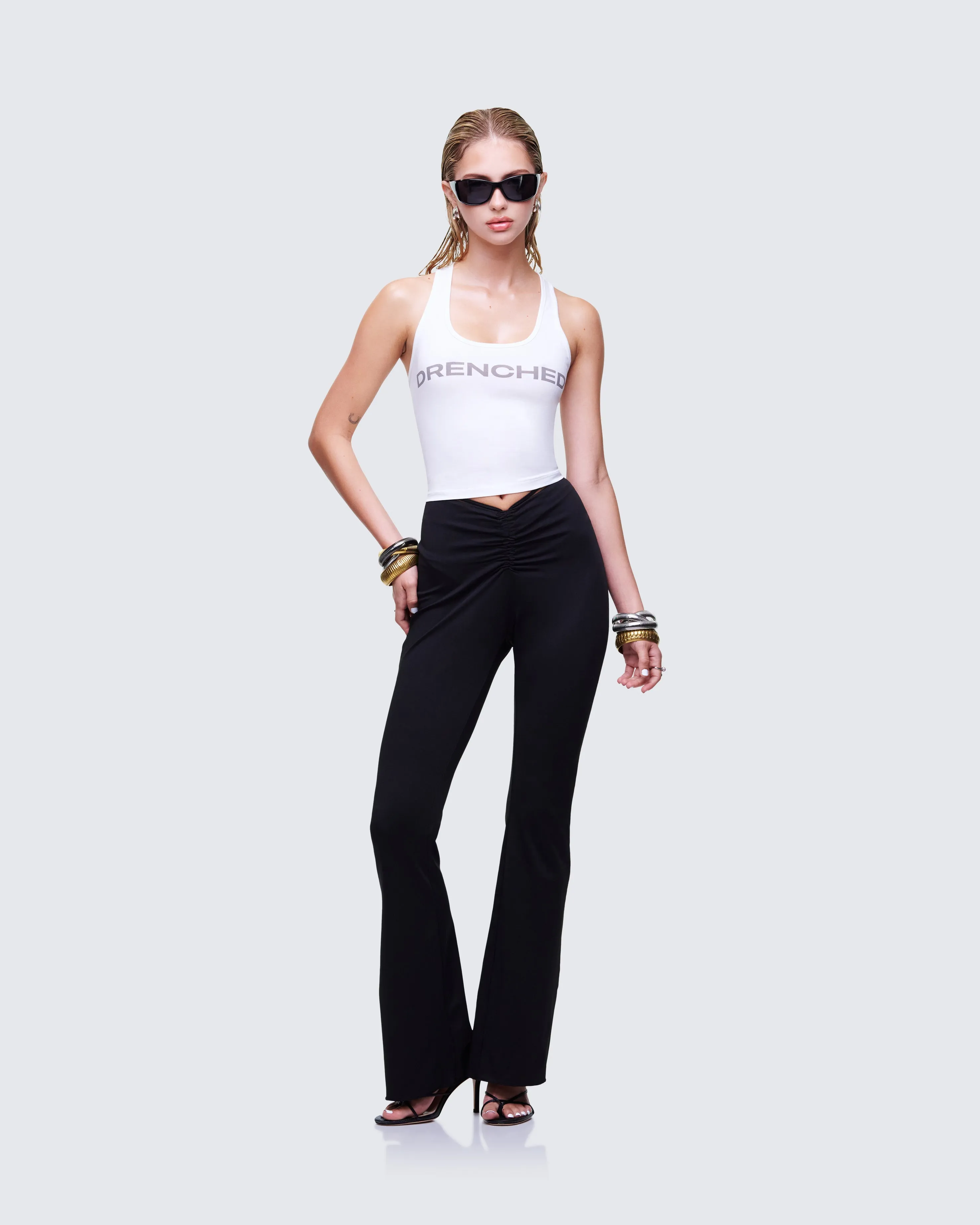 Setareh White Graphic Tank Top sold by Finesse product image thumbnail 5
