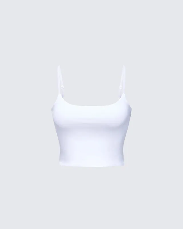 Soleia White Cami Top sold by Finesse