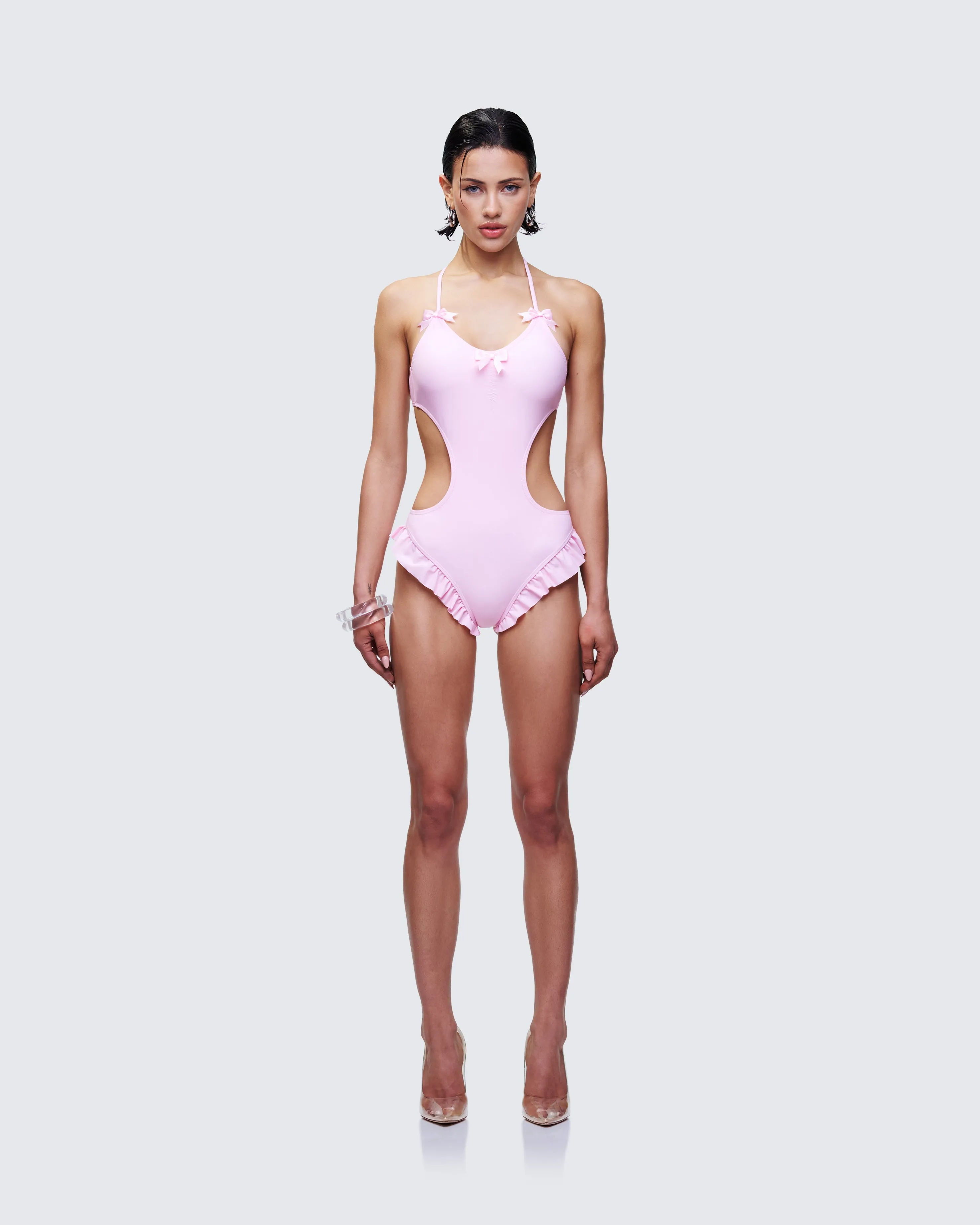 Persephone Pink Bow Swimsuit sold by Finesse product image thumbnail 2