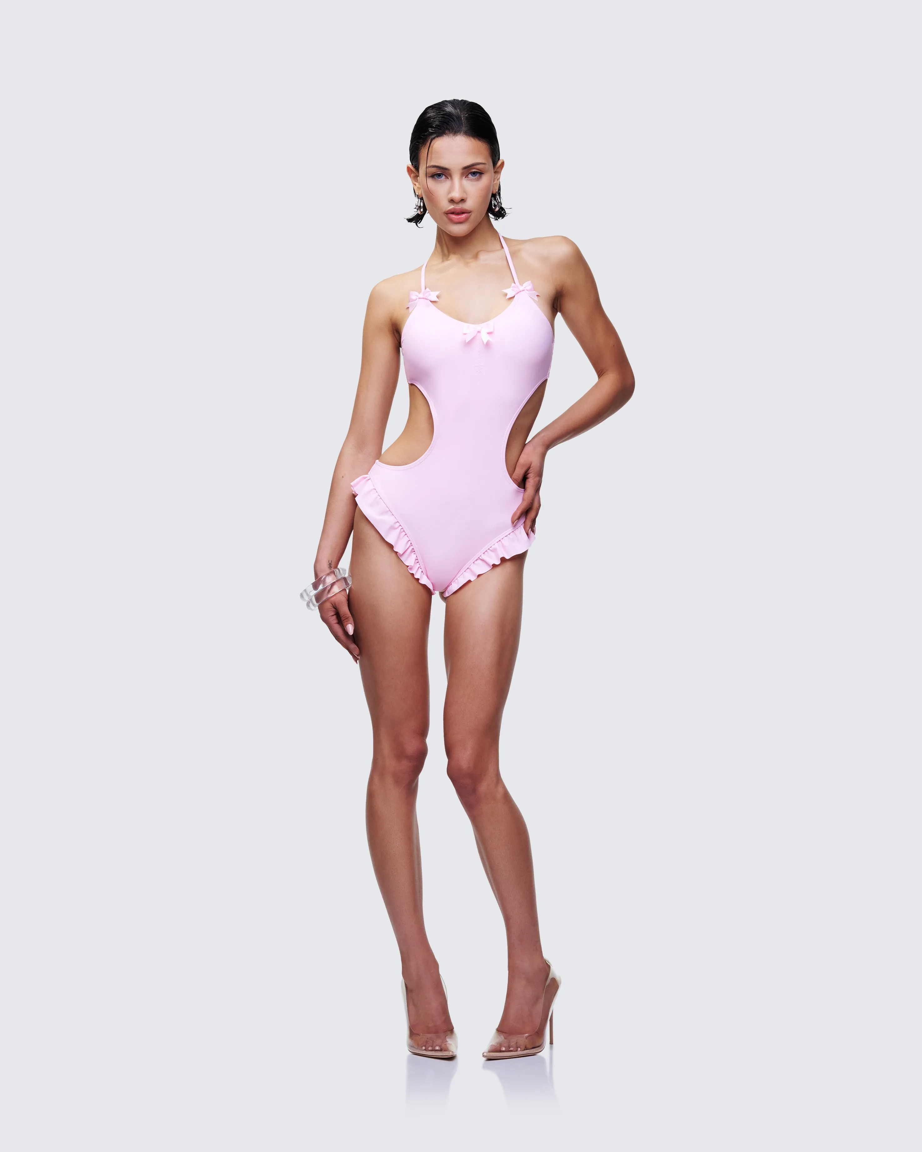 Persephone Pink Bow Swimsuit sold by Finesse product image thumbnail 3