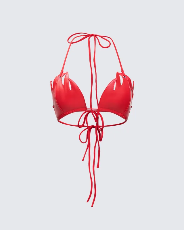 Titania Red Flame Bra Top sold by Finesse