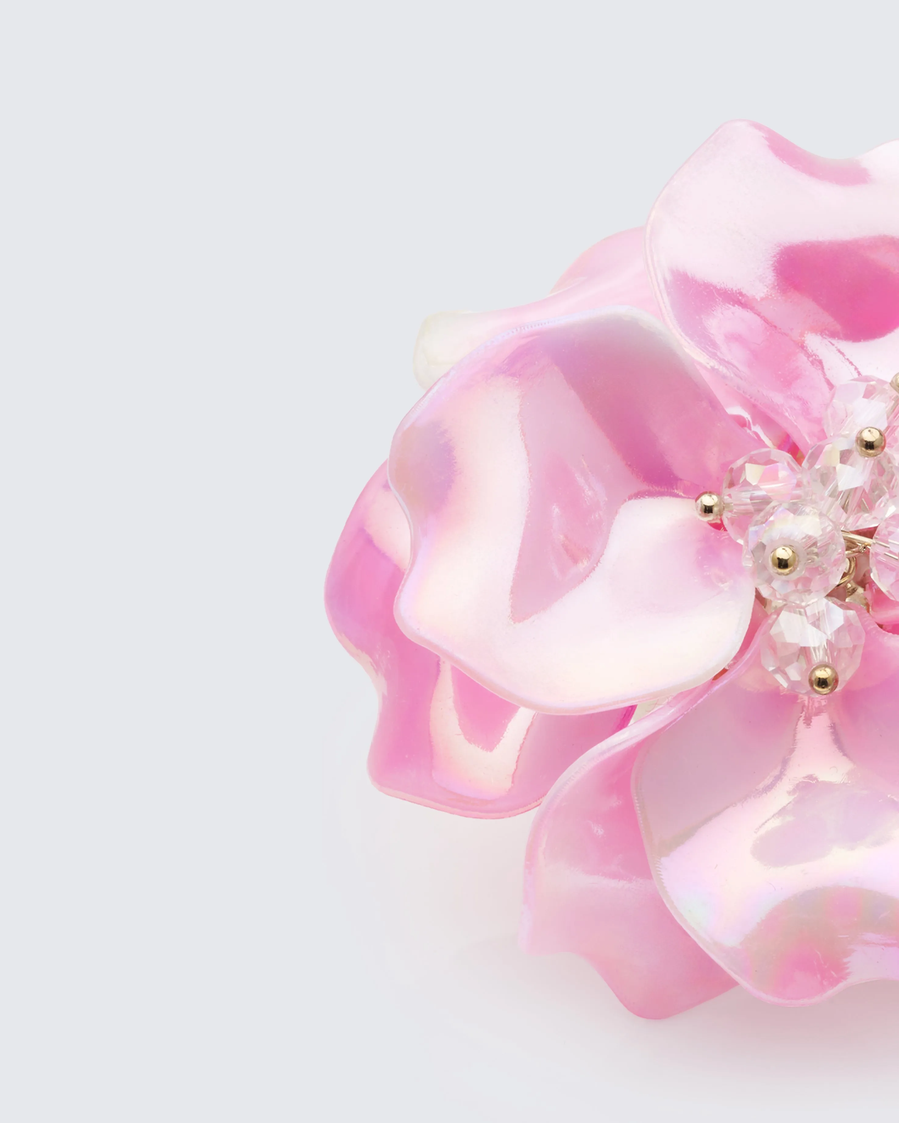 Signe Pink Sculpted Flower Ring sold by Finesse product image thumbnail 3