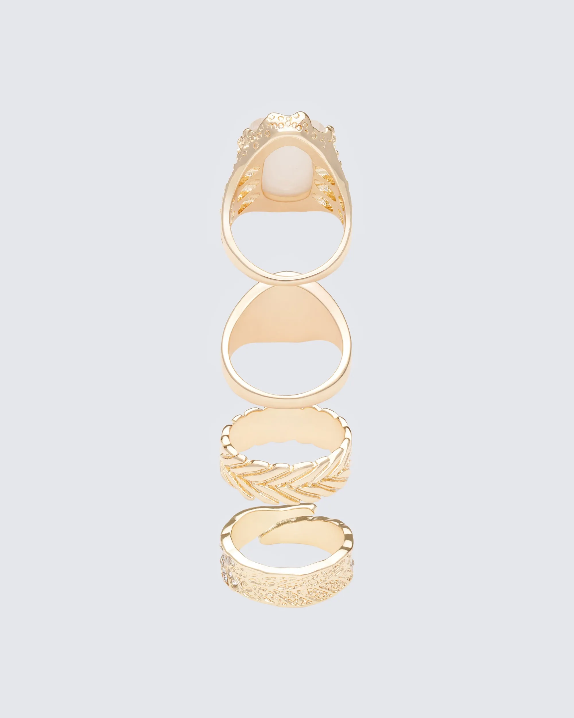 Wilda Gold Signet Set - 4 Pack sold by Finesse product image thumbnail 2