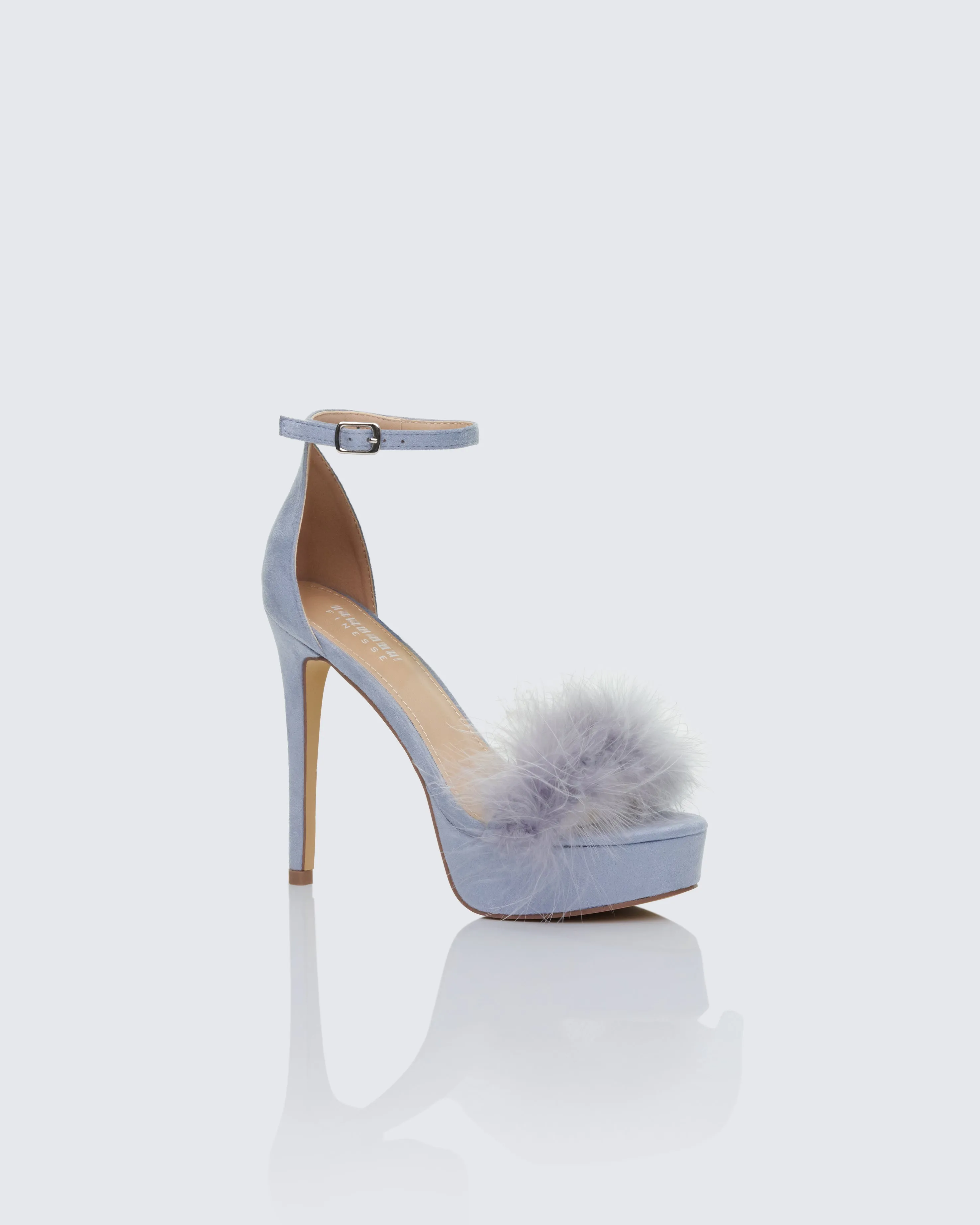 Erminia Blue Feather Detail Heels sold by Finesse product image thumbnail 2