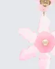 Charity Pink Flower Dangle Earrings sold by Finesse