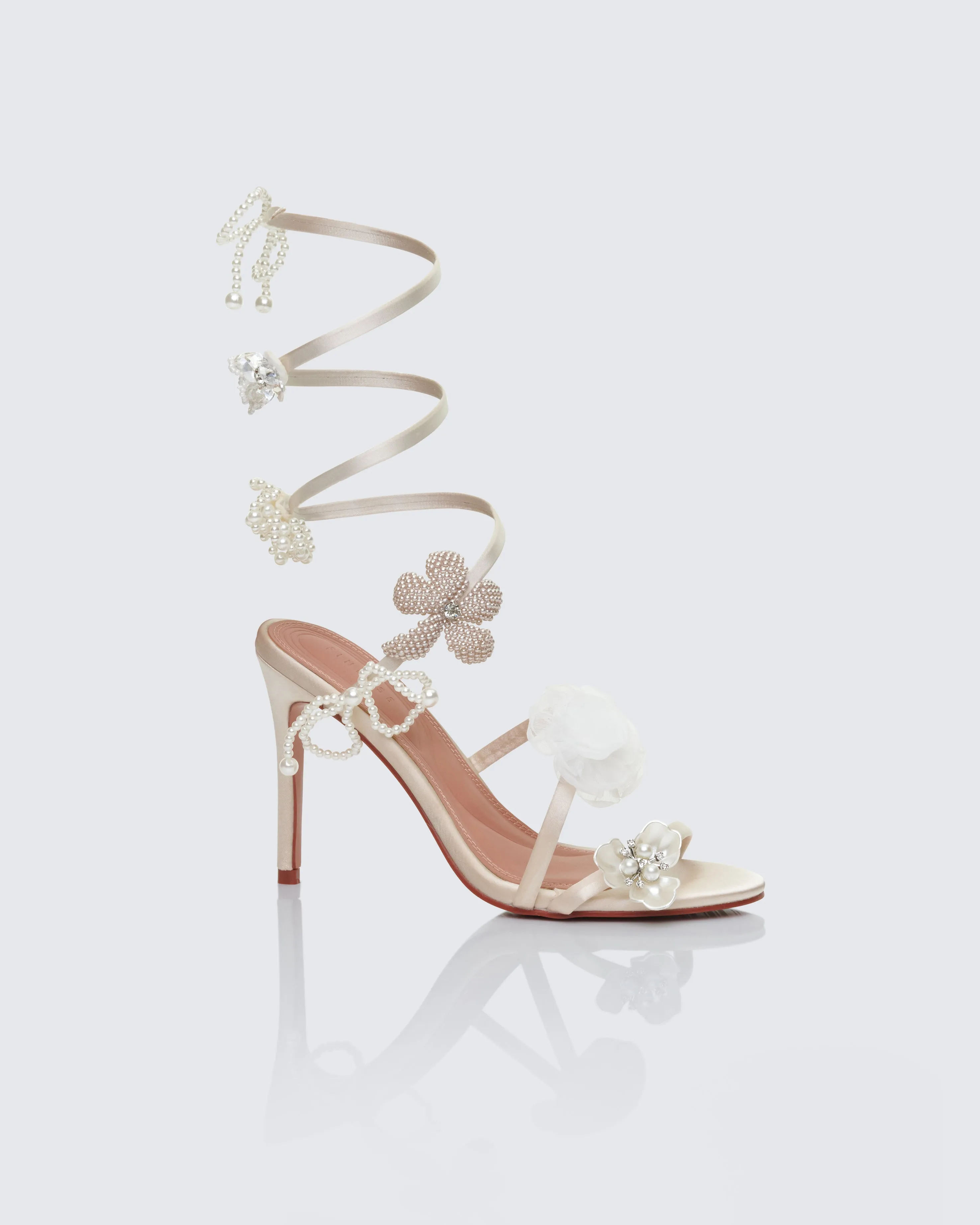 Celeste Ivory Pearl Spiral Sandal sold by Finesse product image thumbnail 2