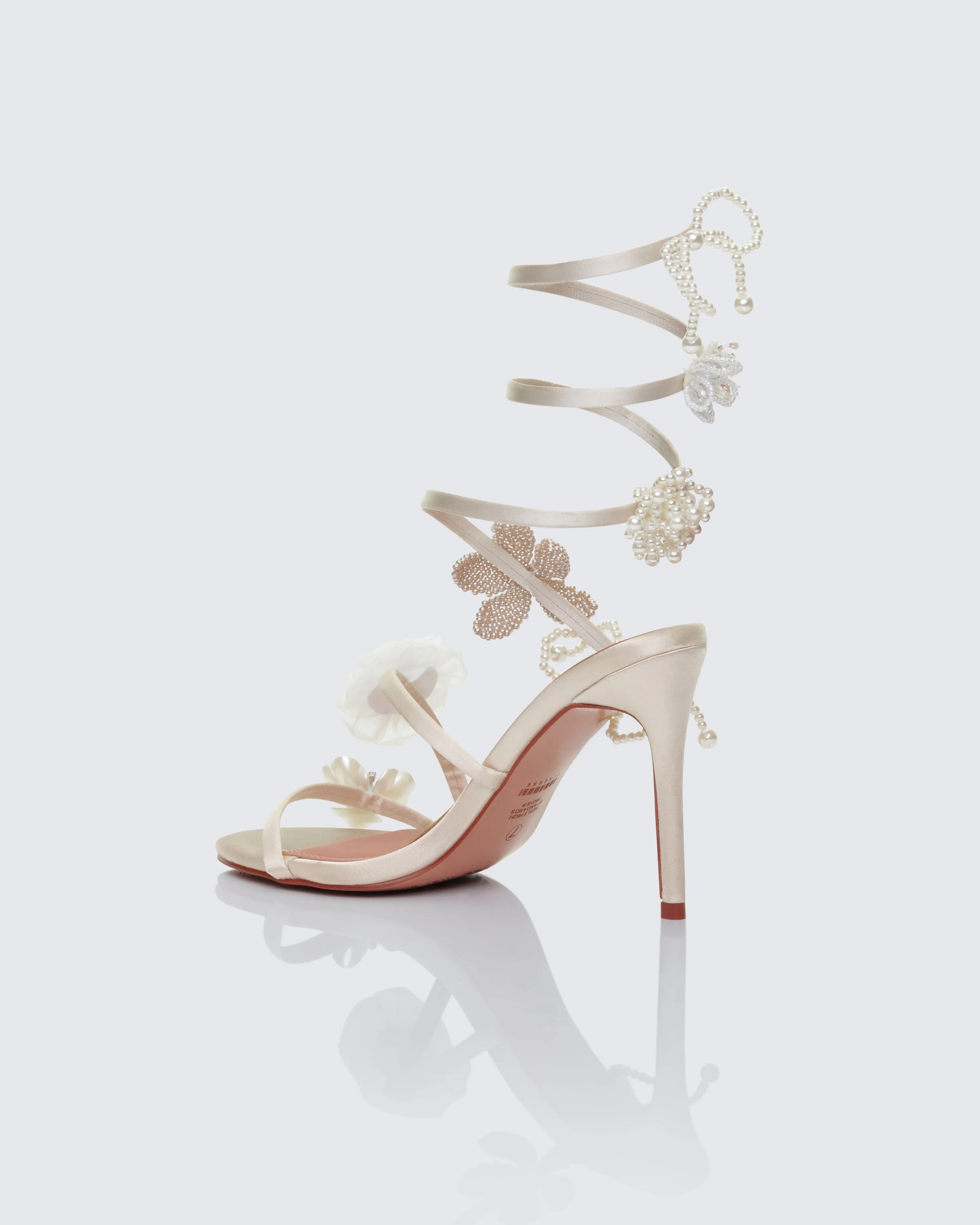 Celeste Ivory Pearl Spiral Sandal sold by Finesse product image thumbnail 3