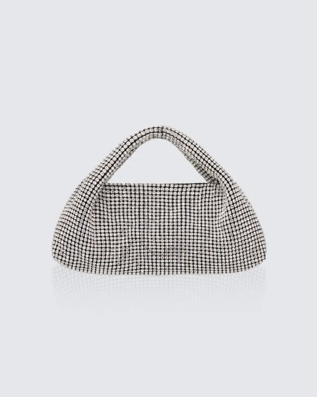 Pandora Silver Diamante Hobo Bag sold by Finesse