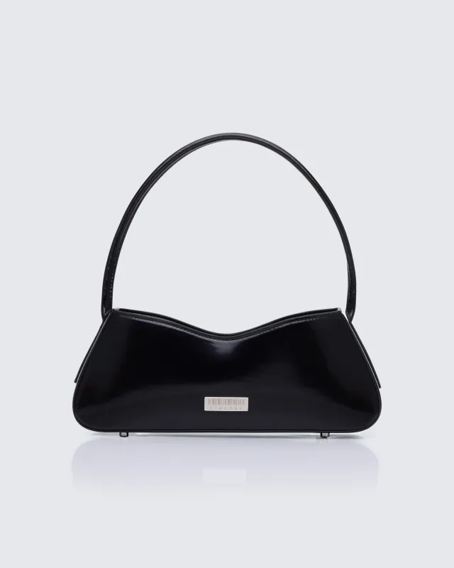 Icon Black 90's Shoulder Bag sold by Finesse