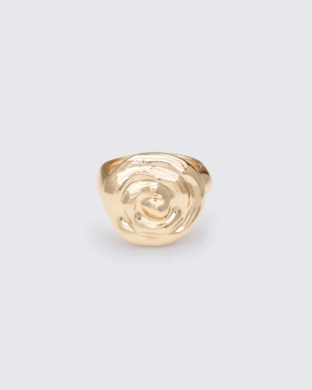 Lovisa Gold Rose Ring sold by Finesse