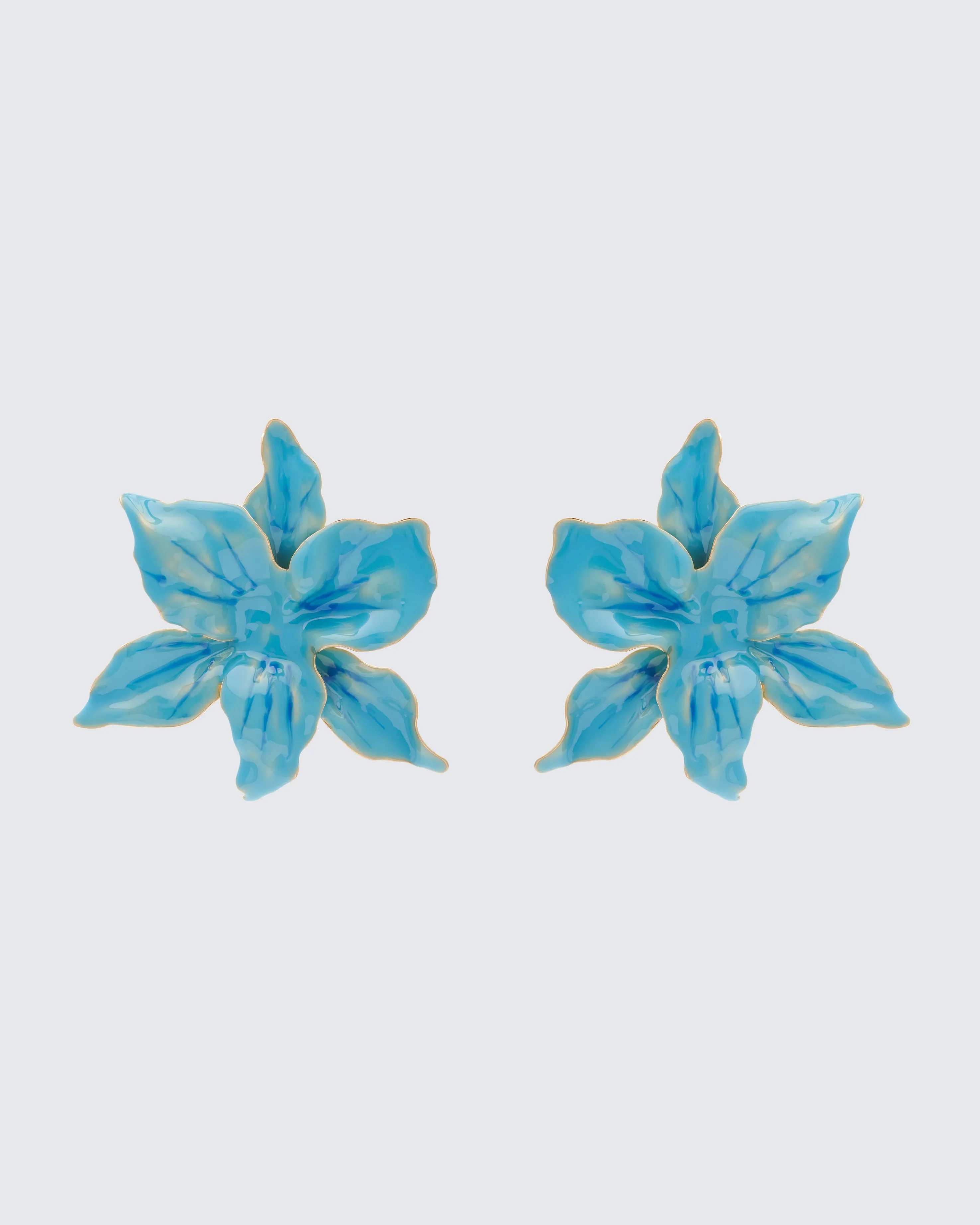 Sabira Blue Orchid Earrings sold by Finesse