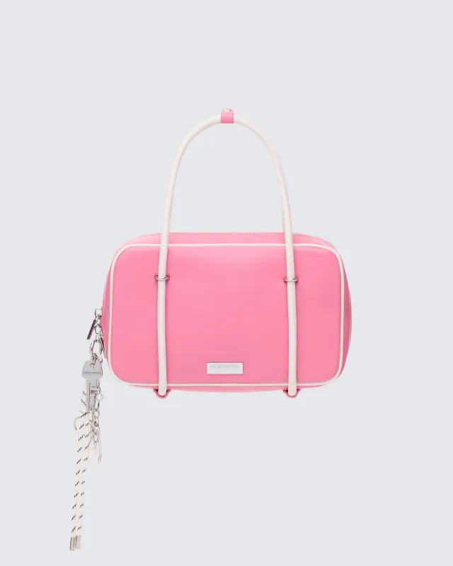 Tasmin Pink Multi Charm Bowler Bag sold by Finesse