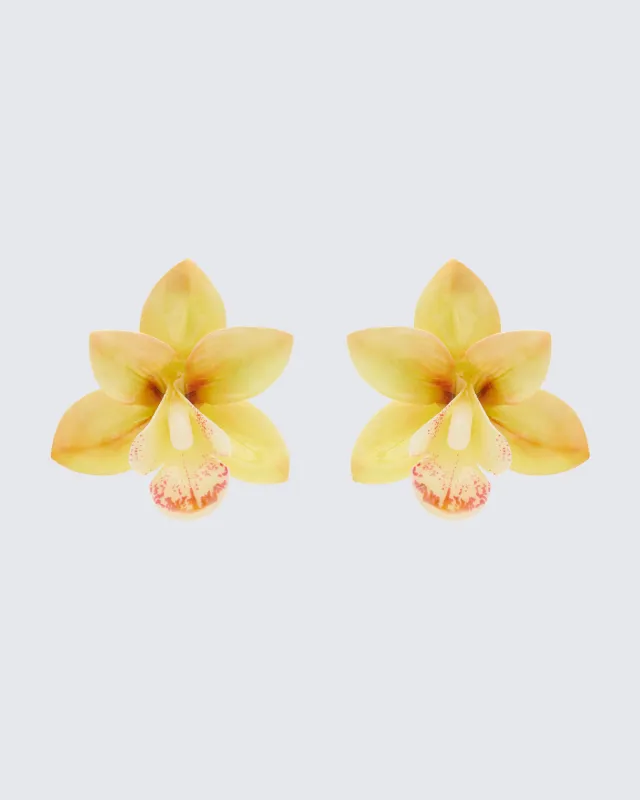 Sabine Ecru True Orchid Earrings sold by Finesse