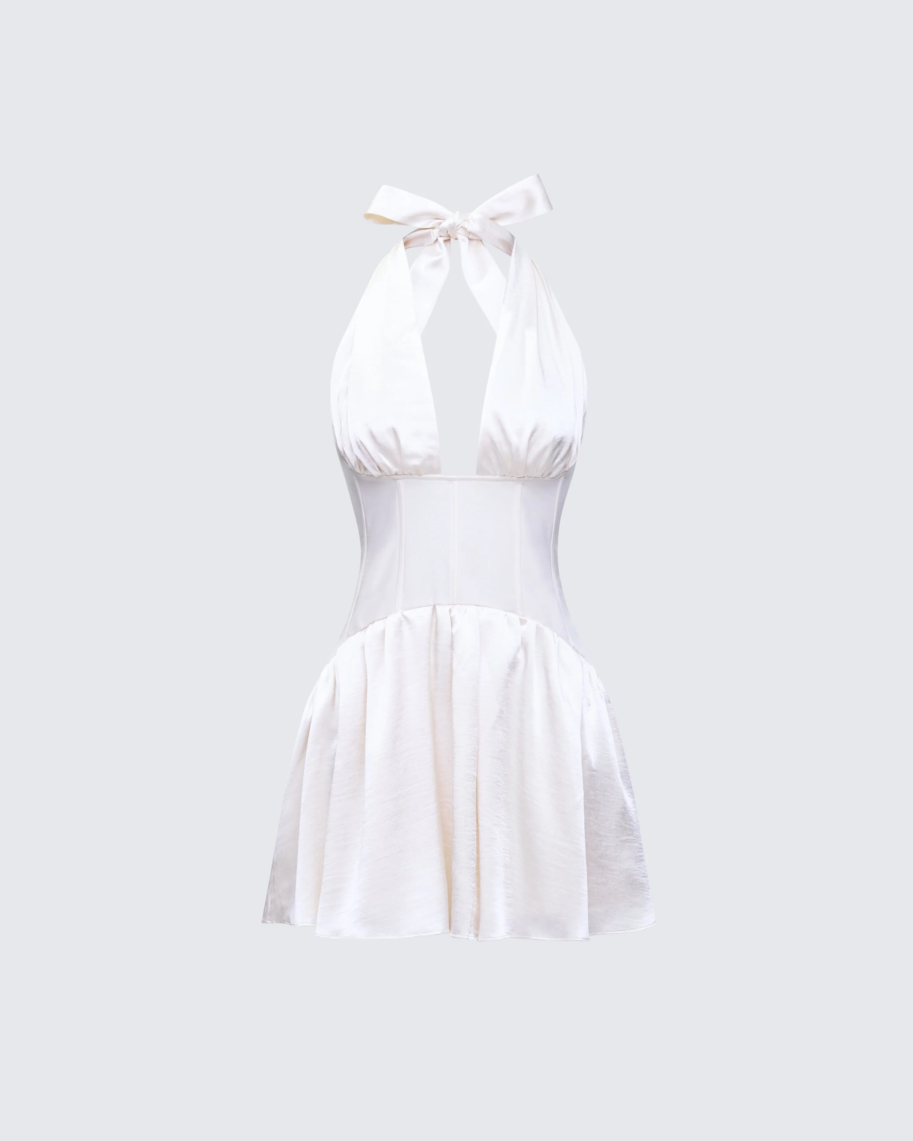 Sunniva White Corset Mini Dress sold by Finesse