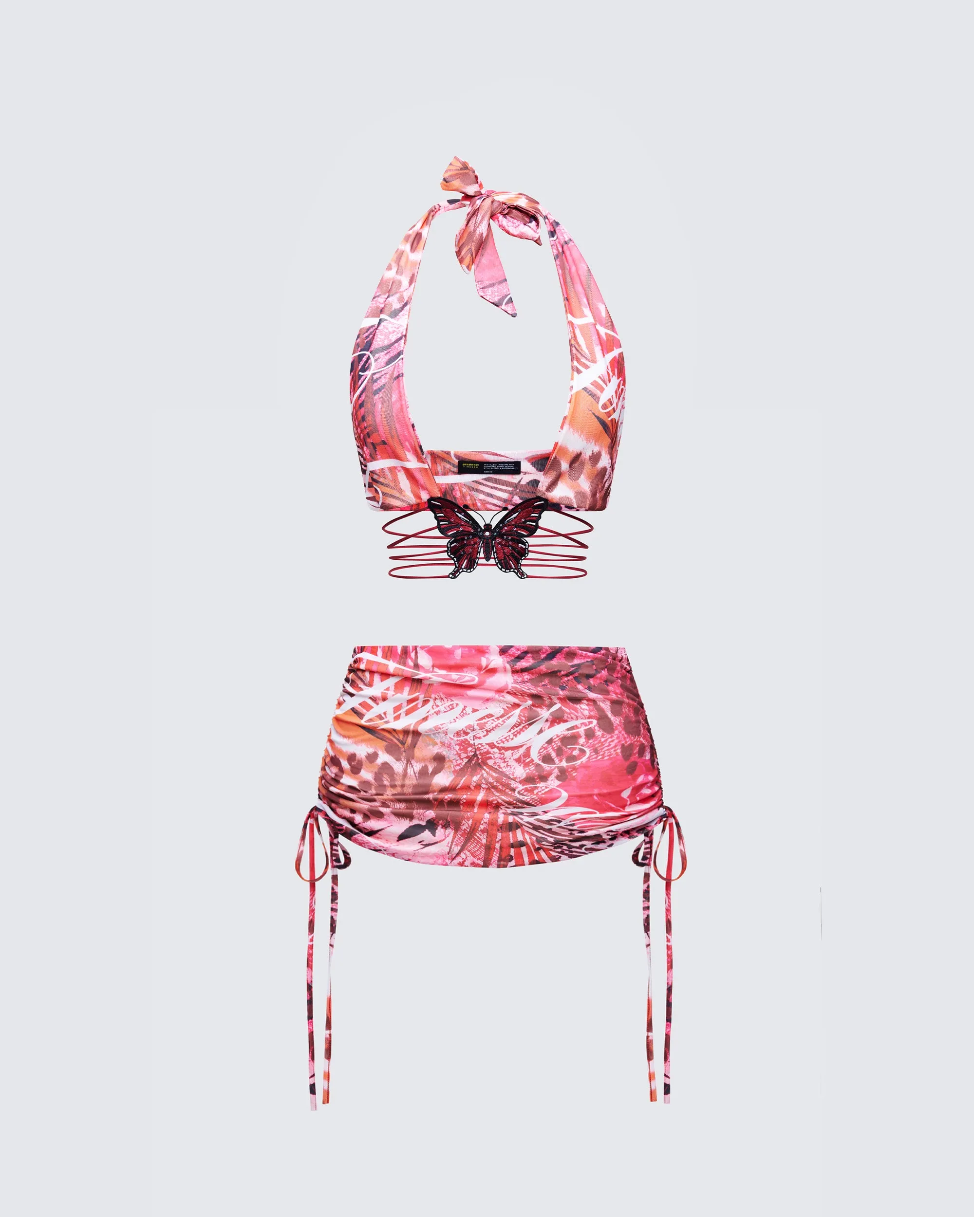 Cece Orange Printed Set sold by Finesse