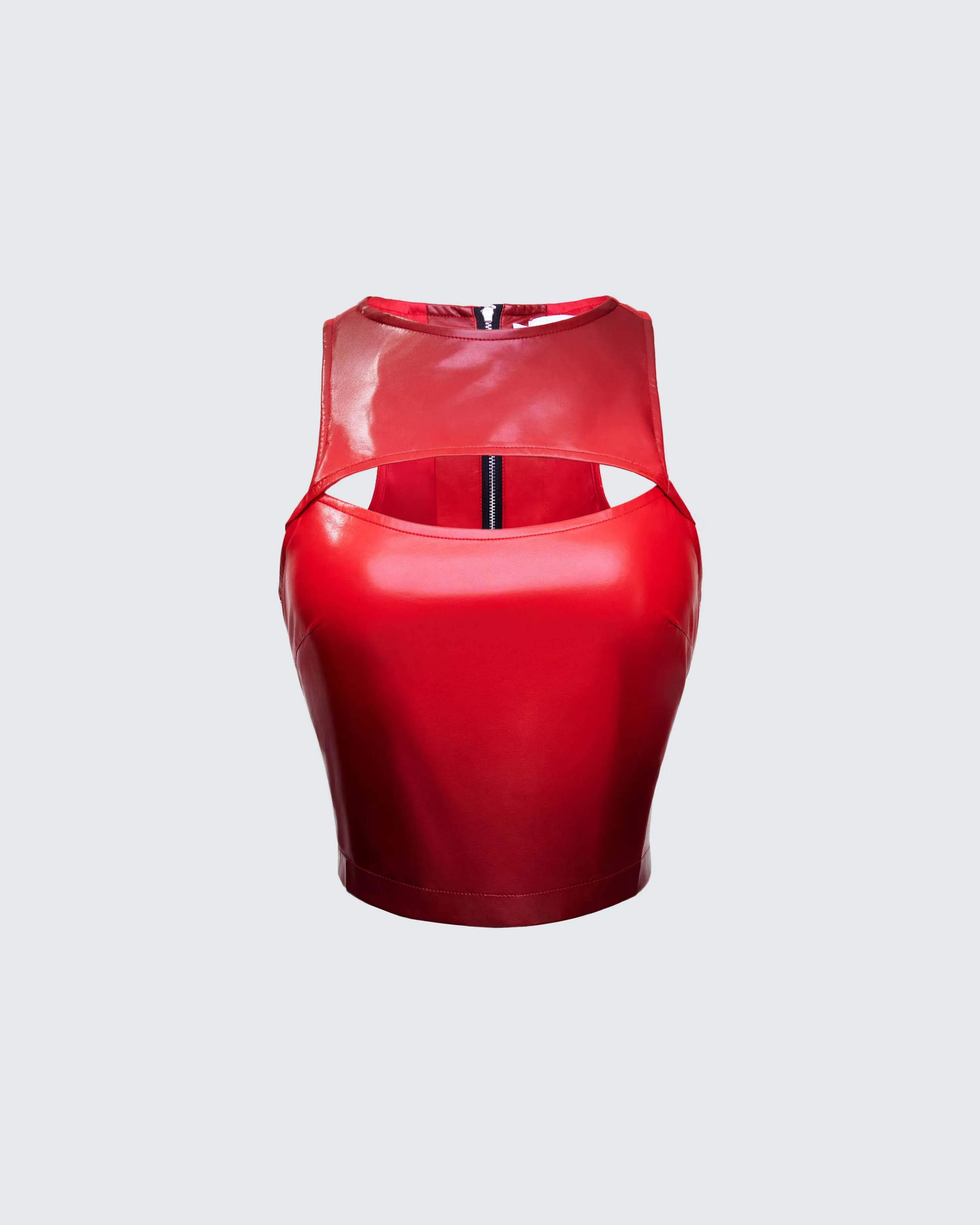 Kiara Multi Ombre Vegan Leather Top sold by Finesse