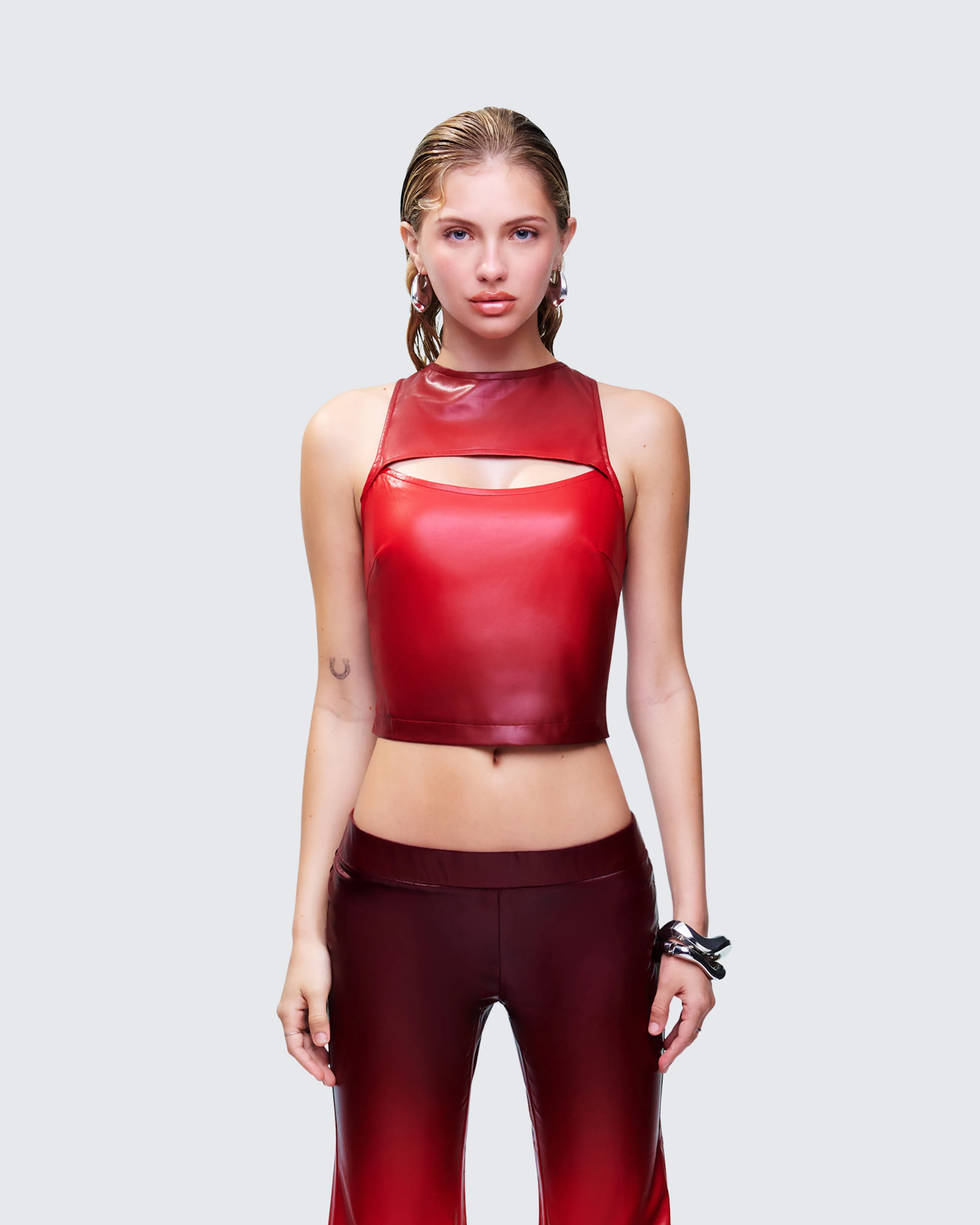 Kiara Multi Ombre Vegan Leather Top sold by Finesse product image thumbnail 2