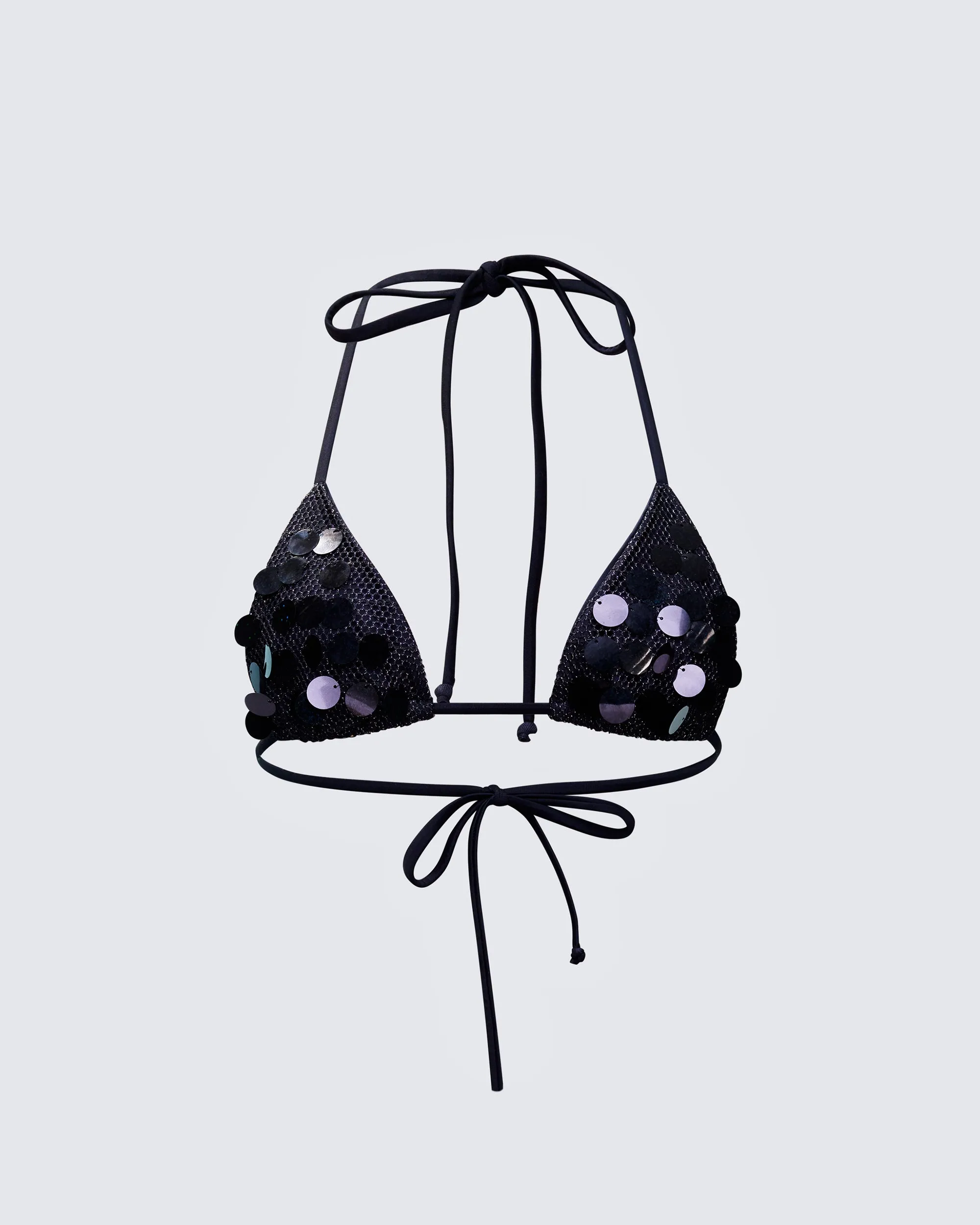Zumi Black Sequin Minikini Top sold by Finesse