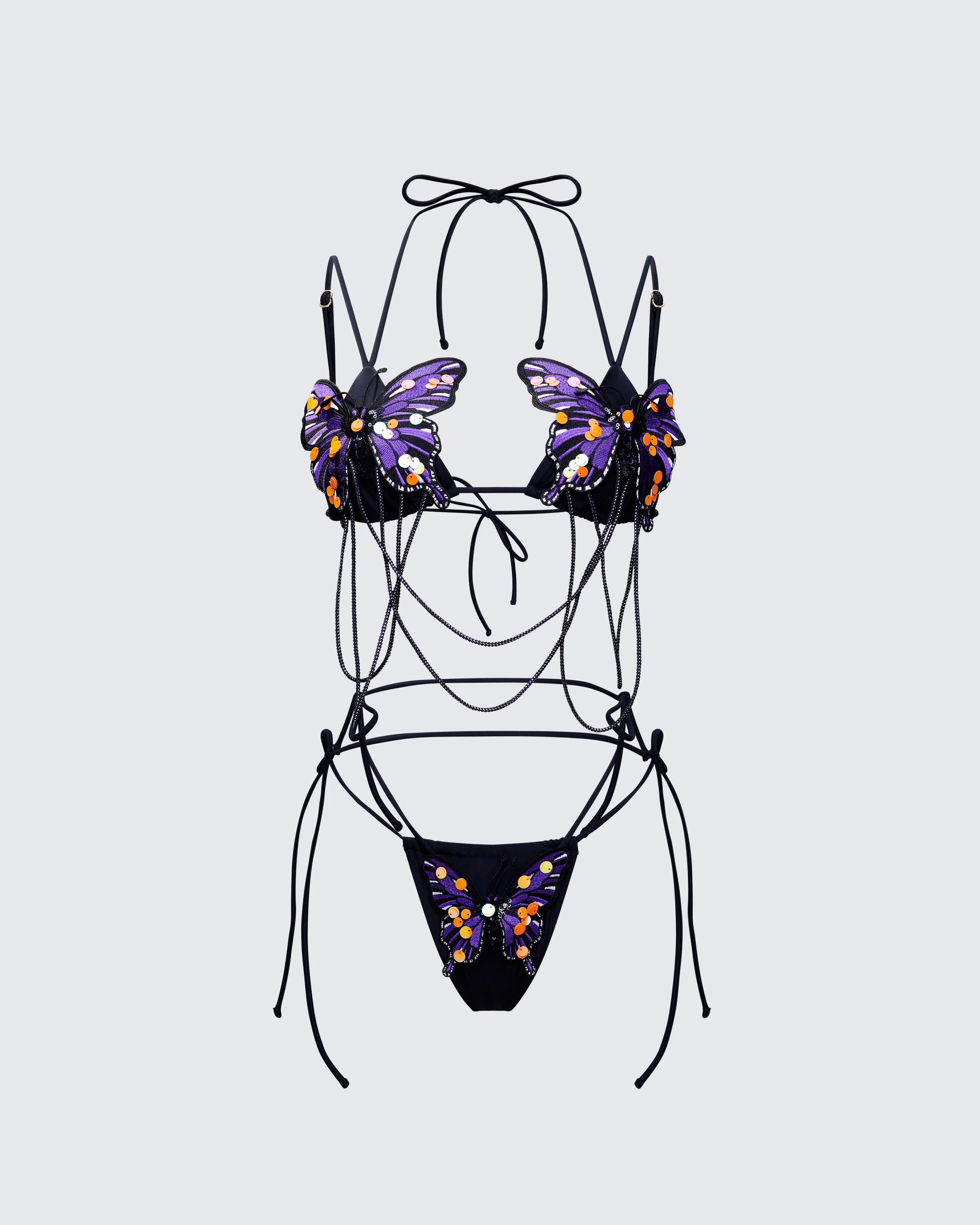 Saffy Butterfly Applique Bikini sold by Finesse