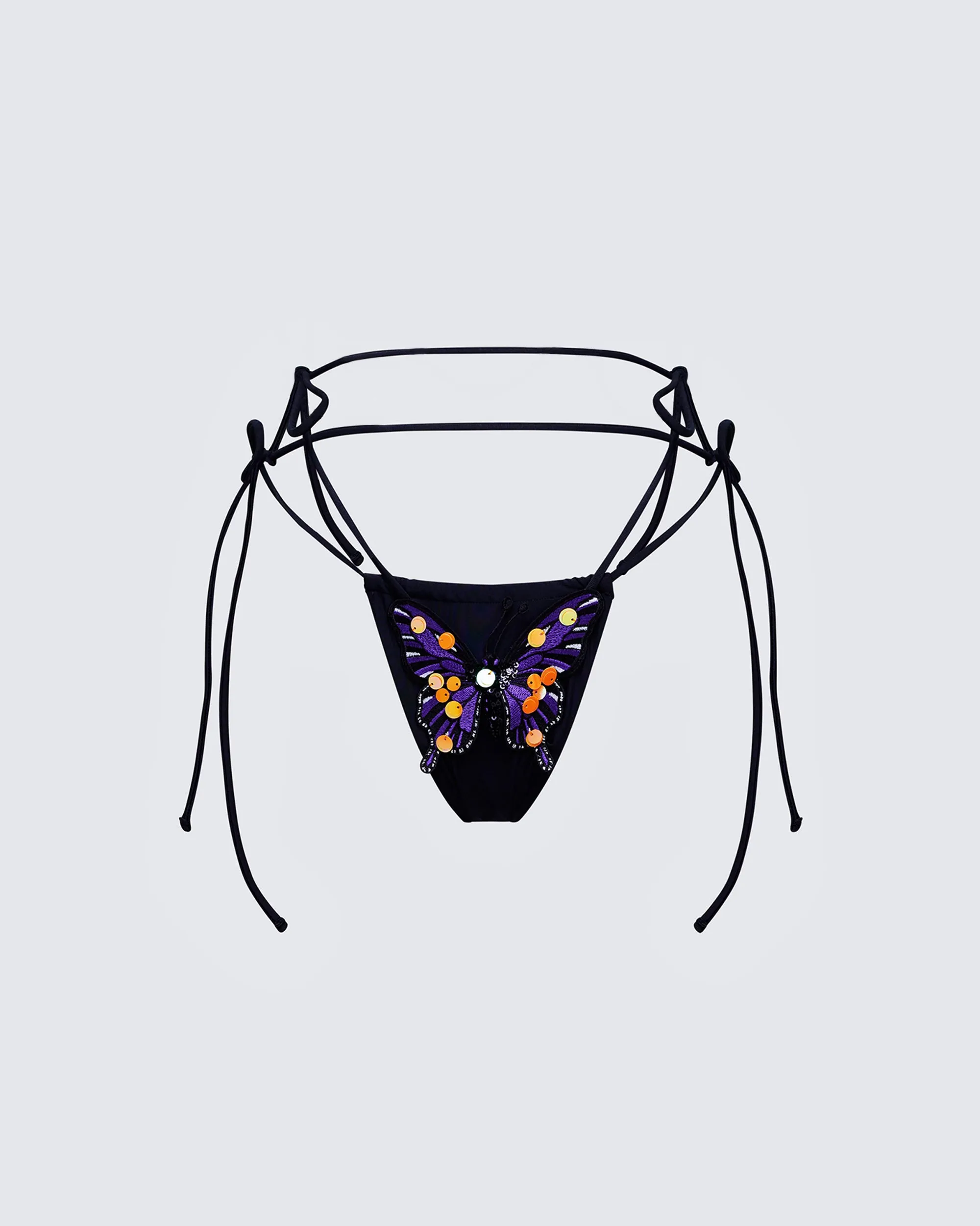 Saffy Butterfly Applique Bikini Bottom sold by Finesse