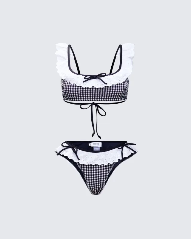 Birdie Multi Gingham Bikini Set sold by Finesse