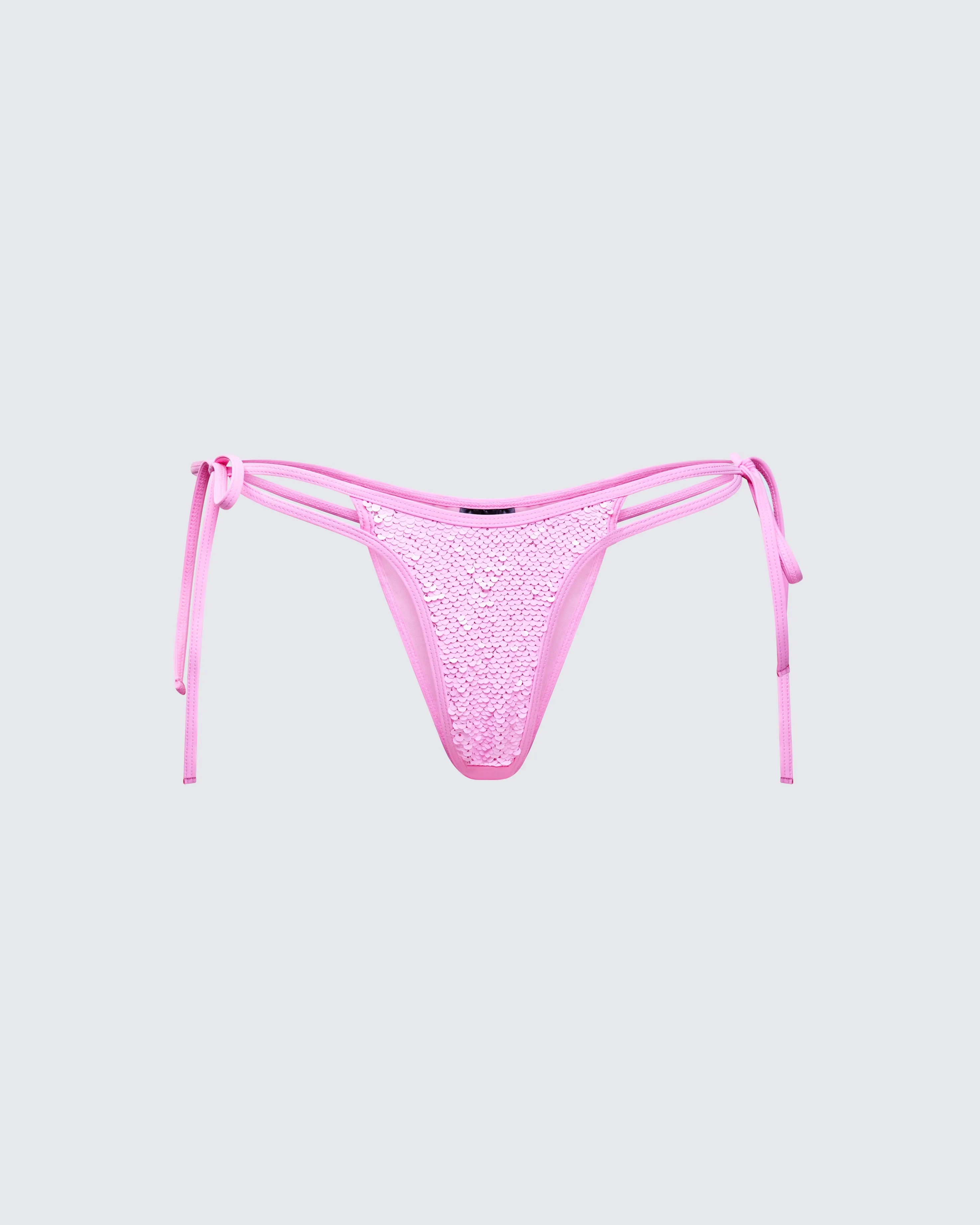 Amal Pink Sequin Bikini Bottom sold by Finesse