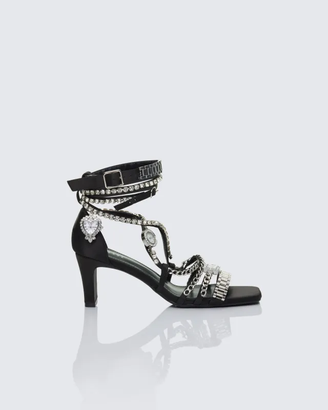 Demetra Multi Chain Heels sold by Finesse