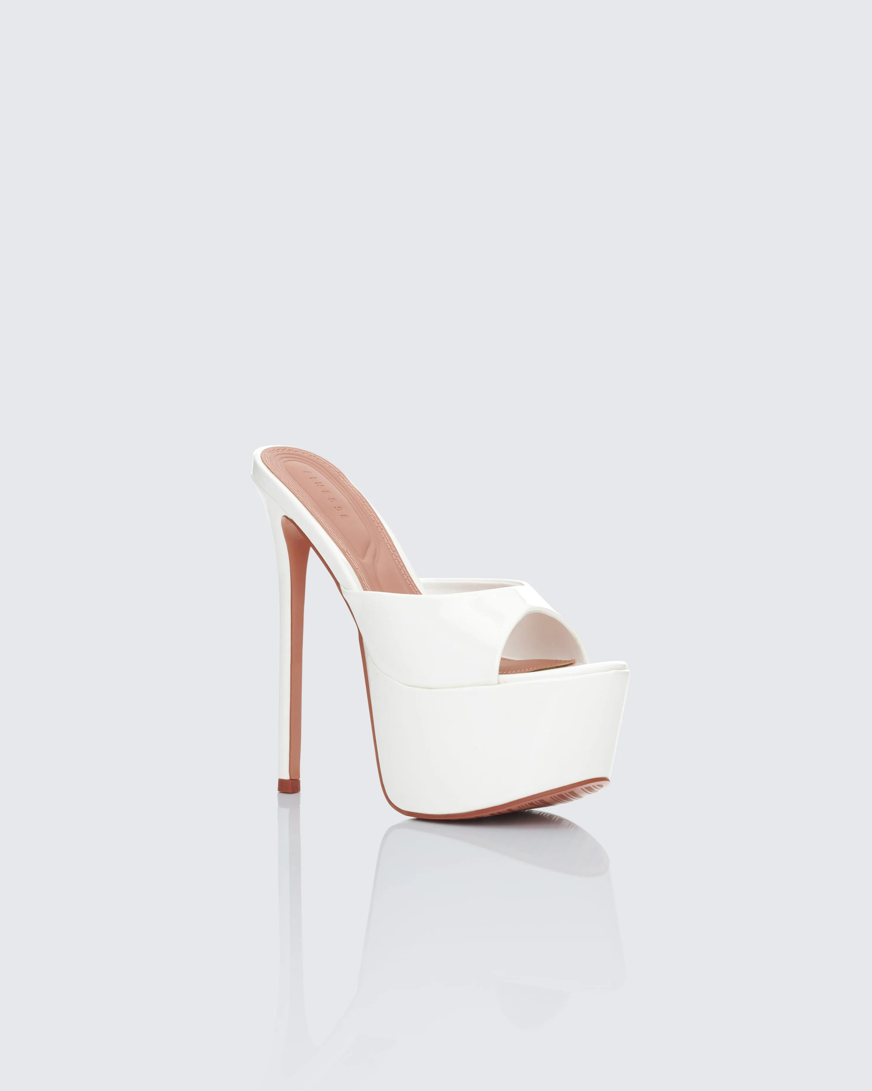 Portia White Platform Mules sold by Finesse product image thumbnail 2