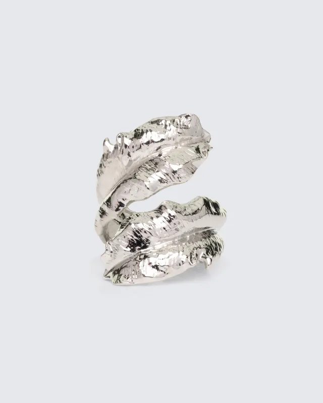 Emerald Silver Leaf Bracelet sold by Finesse