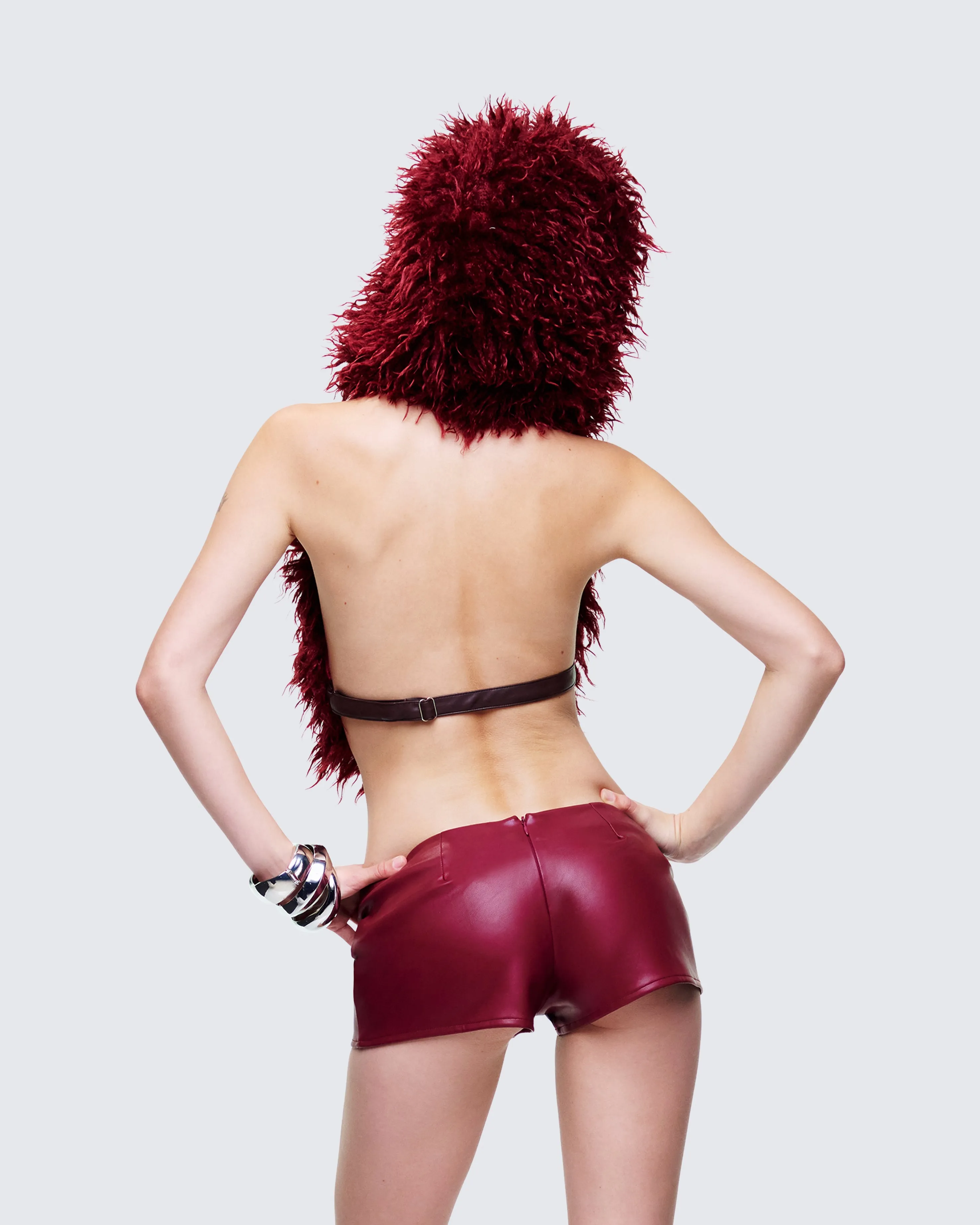 Tamara Plum Backless Hood Top sold by Finesse product image thumbnail 4