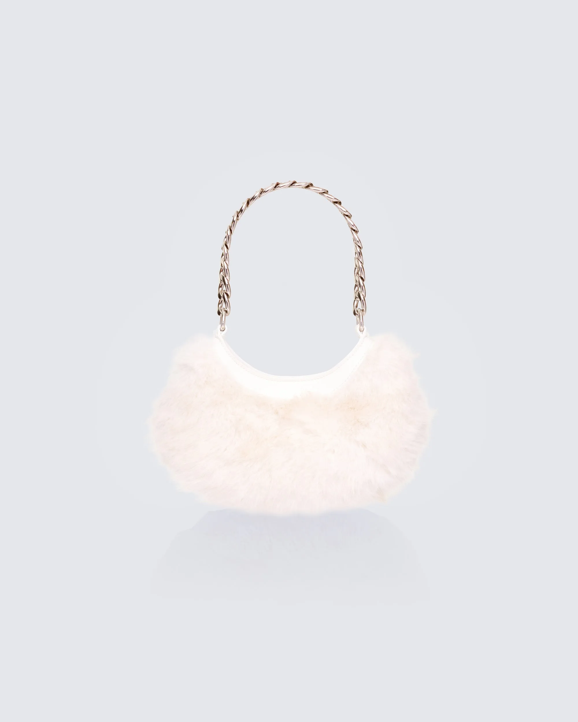 Dora White Fur Lock Bag sold by Finesse product image thumbnail 2