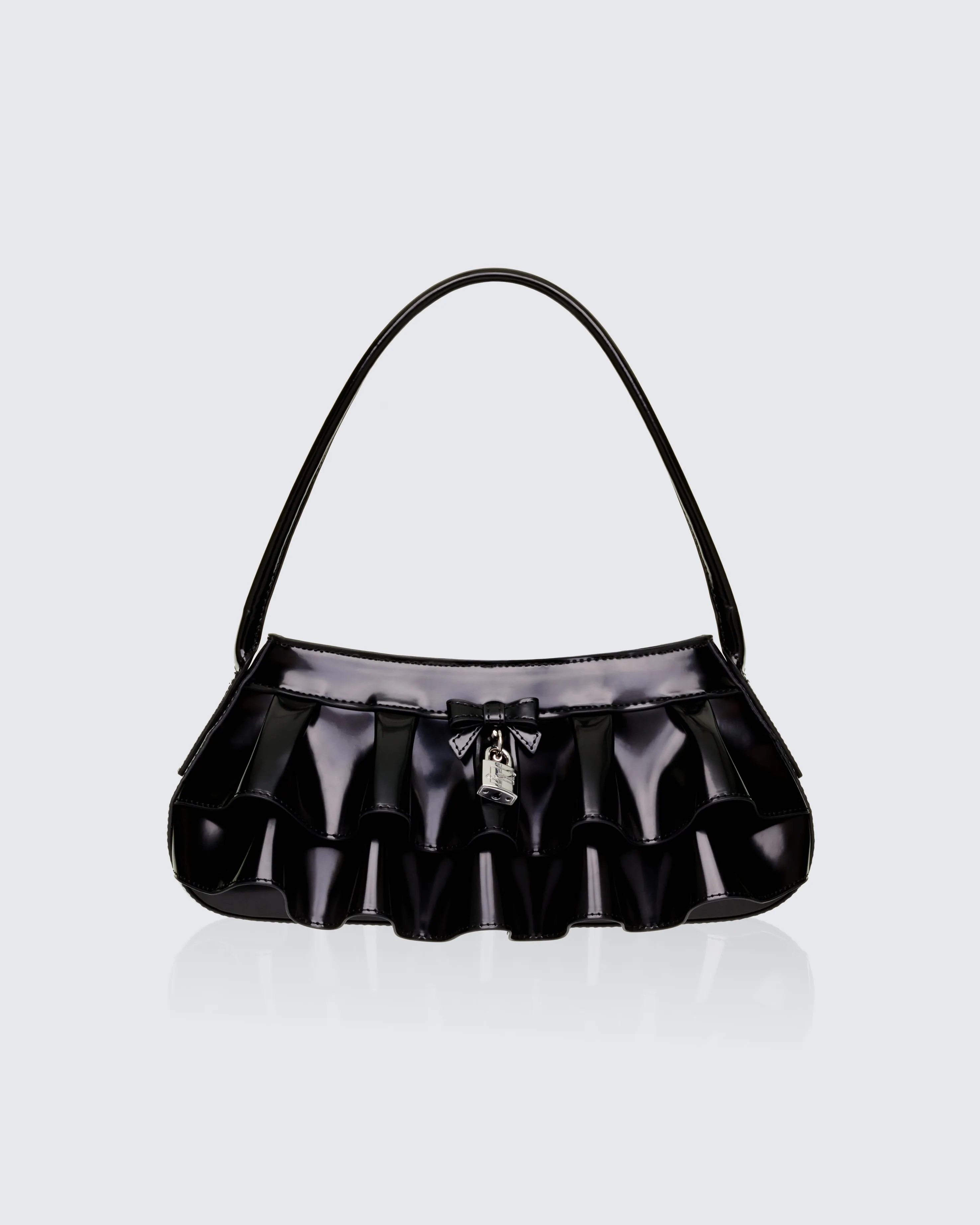 Ardith Black Pleated Skirt Baguette sold by Finesse