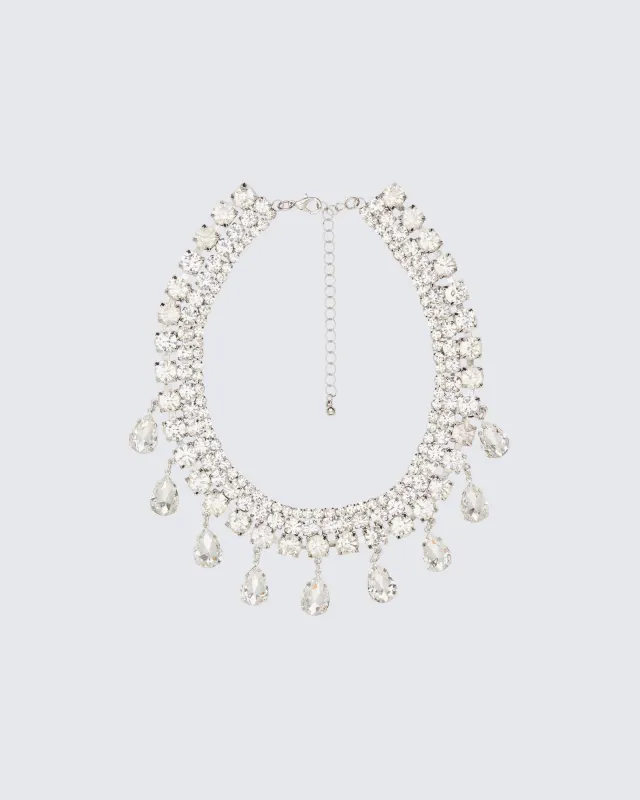 Lioré Silver Crystal Choker sold by Finesse