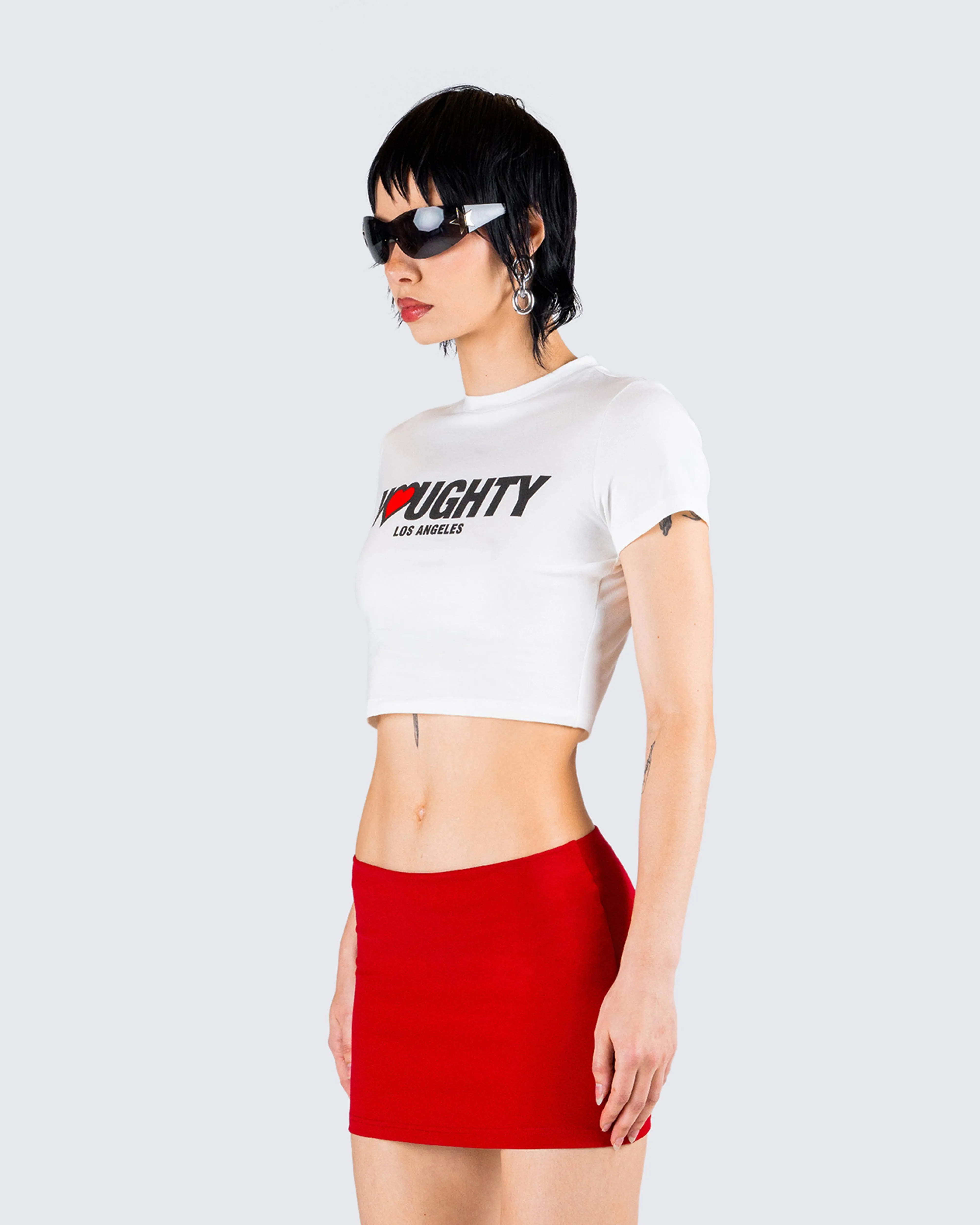 Teagan White Graphic Tee sold by Finesse product image thumbnail 5
