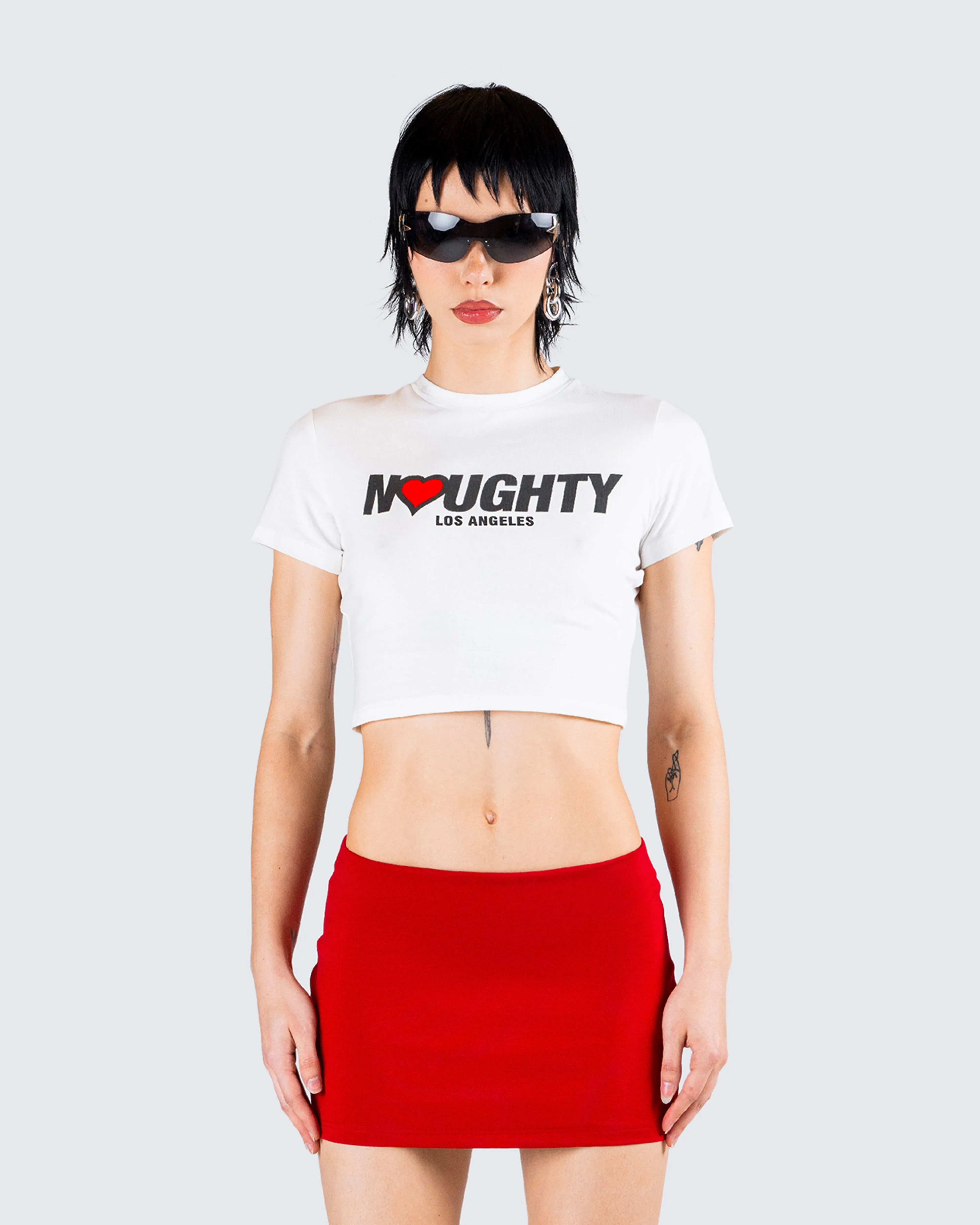 Teagan White Graphic Tee sold by Finesse product image thumbnail 4