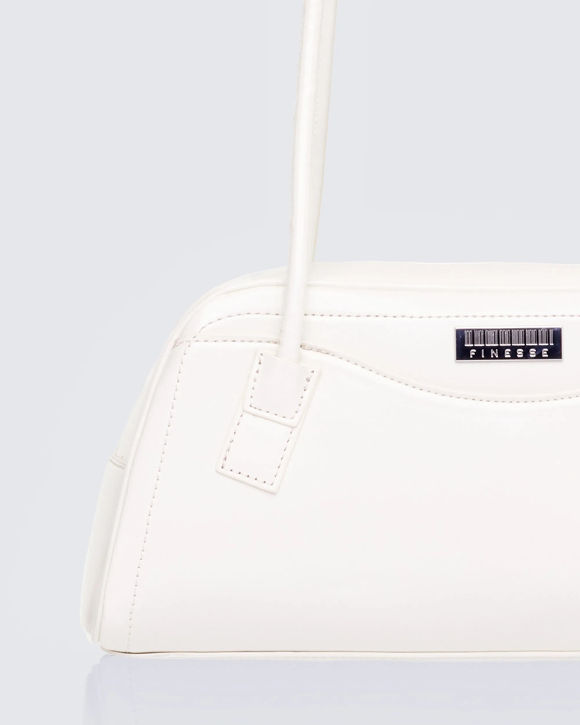 Nyra White Iconic Bowler Bag sold by Finesse product image thumbnail 3