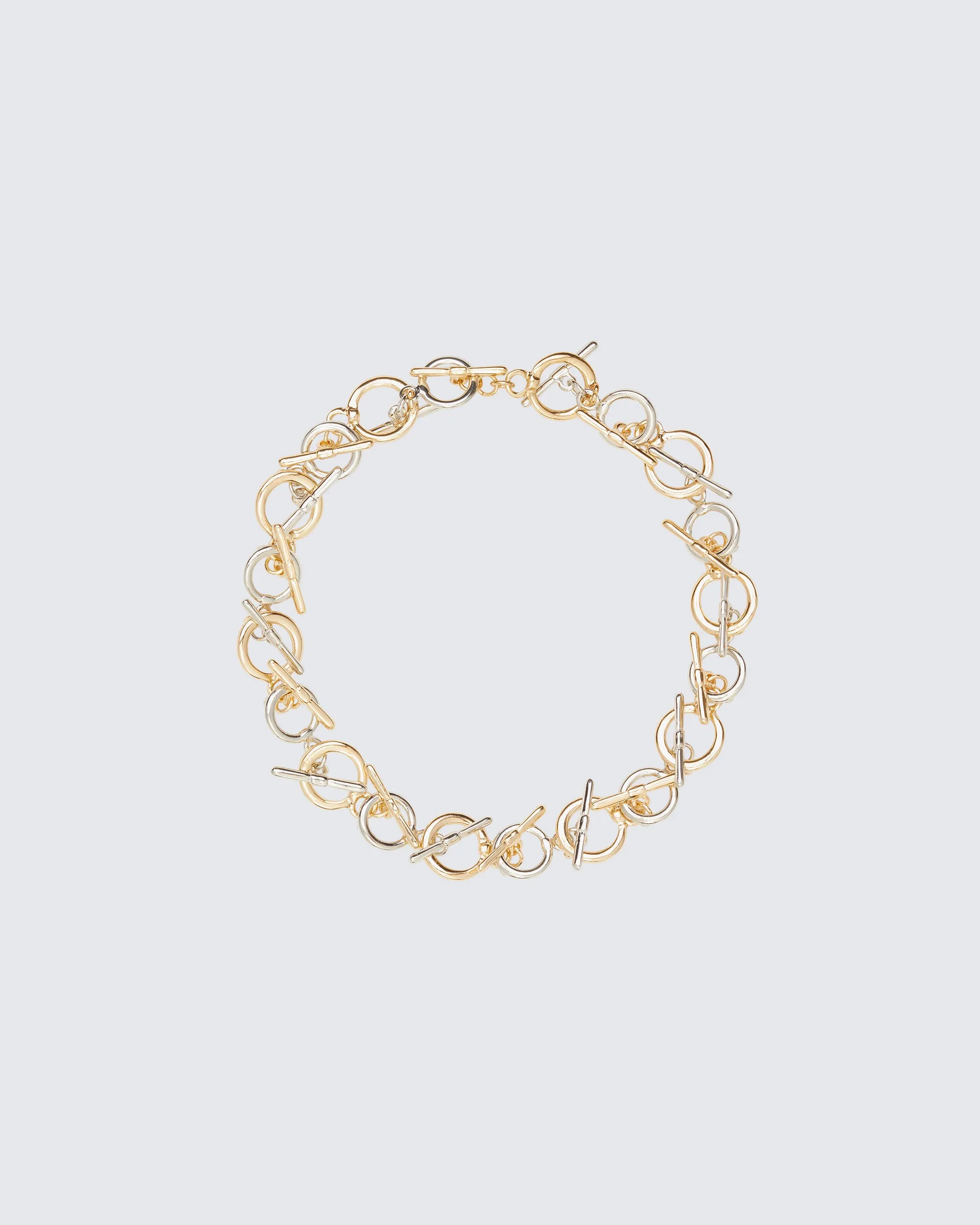 Candace Metal Mix T-Bar Choker sold by Finesse