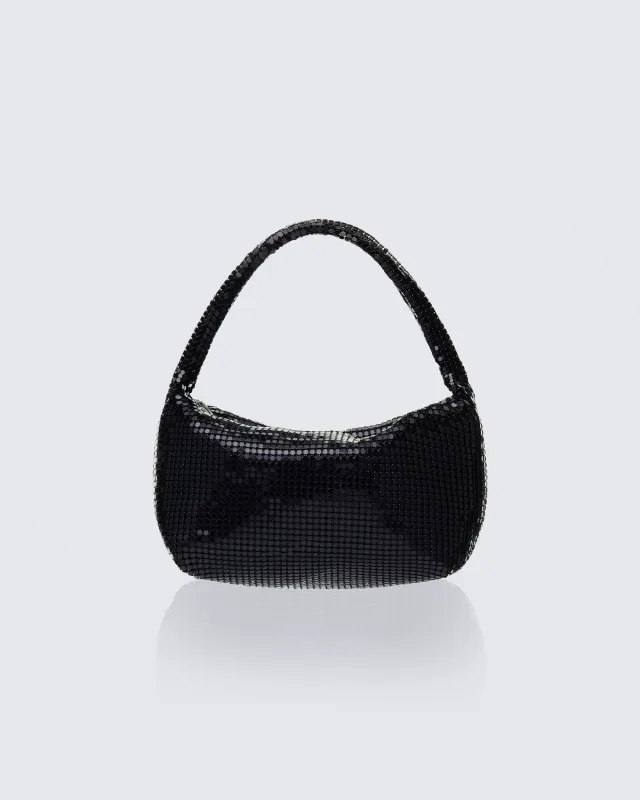 Anthea Black Chainmail Grab Bag sold by Finesse