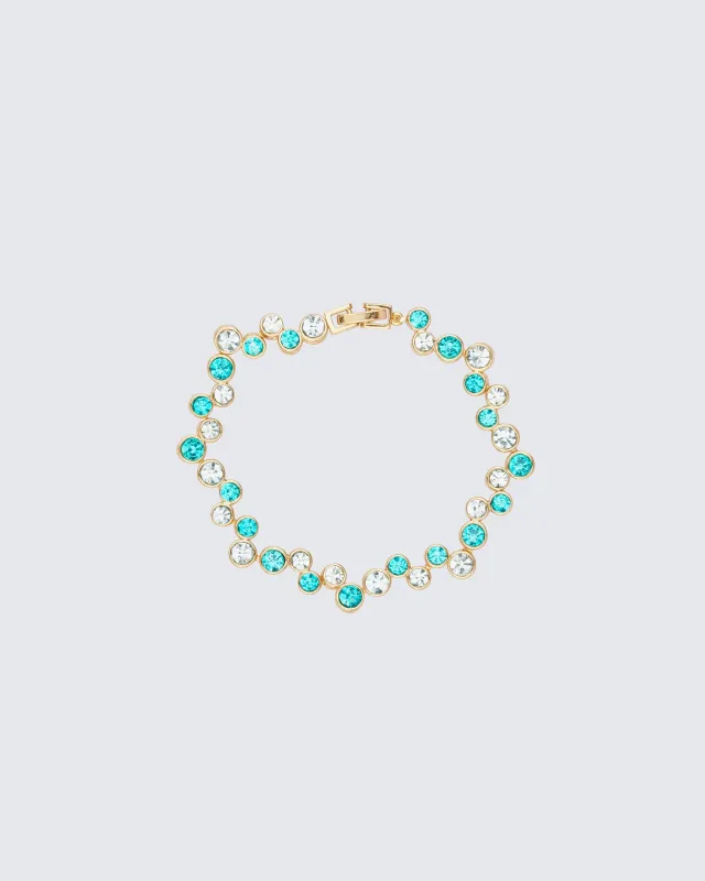 Azore Gold Tennis Bracelet made by Finesse