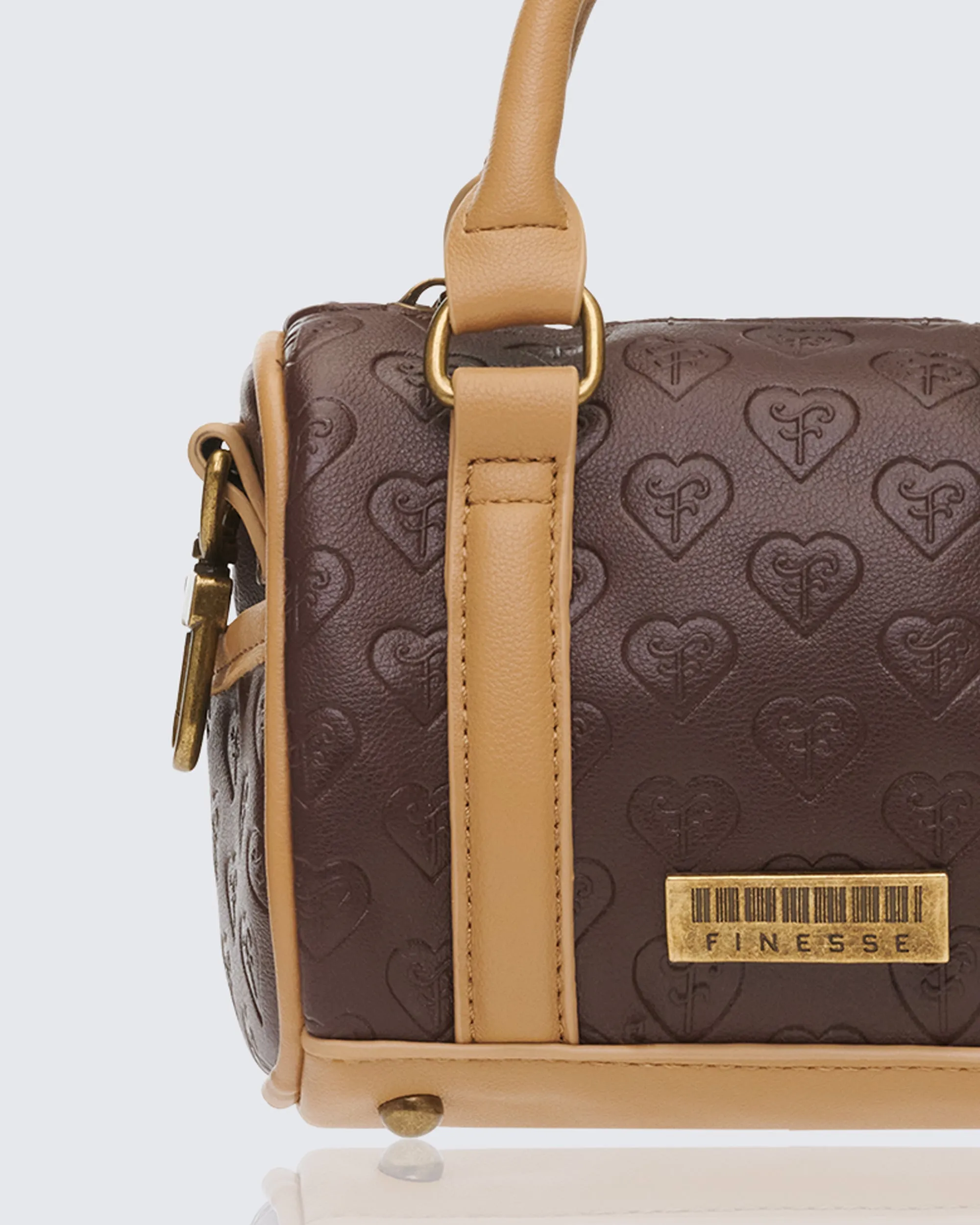 Lucien Brown Mono Mini Holdall sold by Finesse product image thumbnail 4