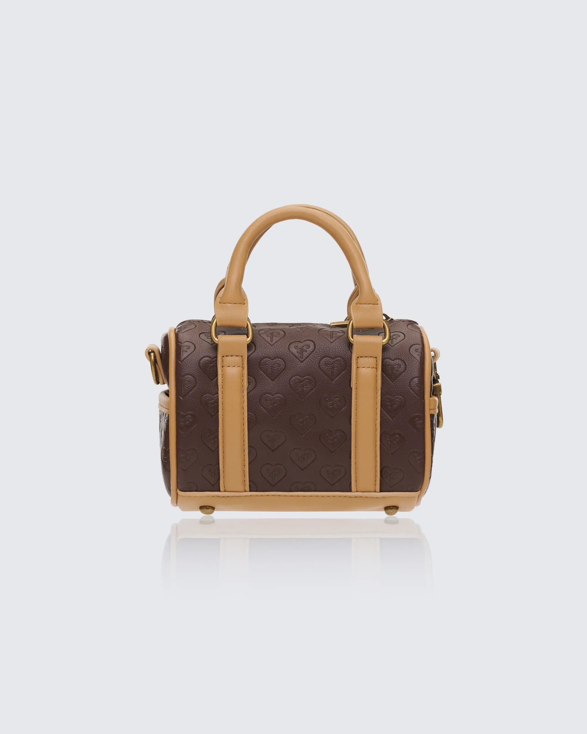 Lucien Brown Mono Mini Holdall sold by Finesse product image thumbnail 2