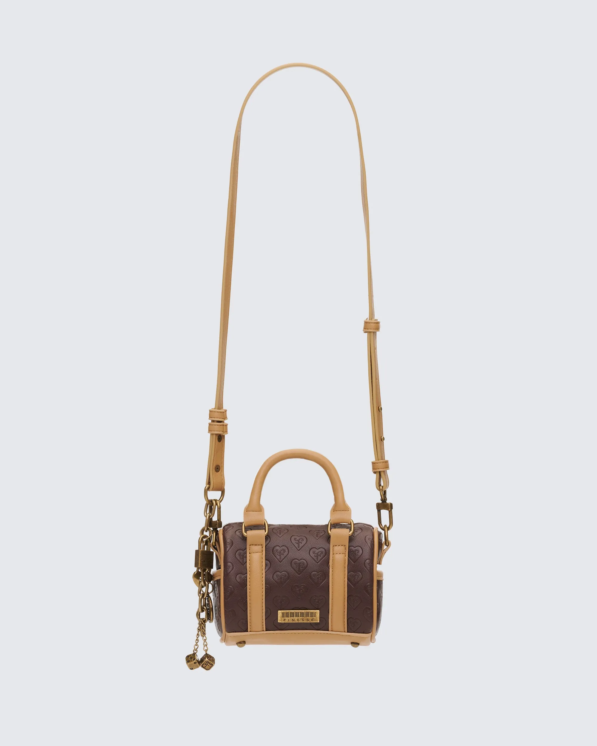 Lucien Brown Mono Mini Holdall sold by Finesse product image thumbnail 3