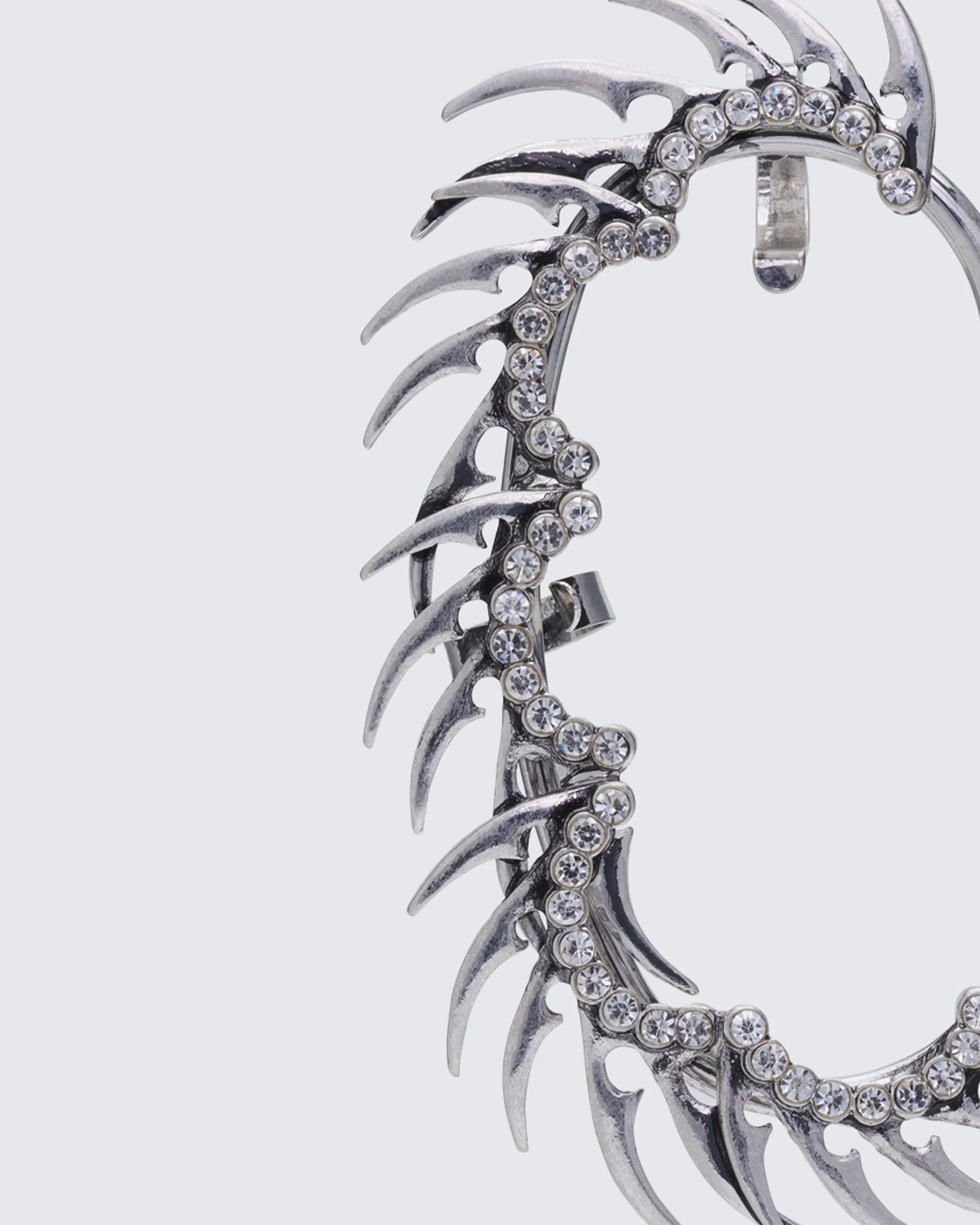 Ekua Silver Diamante Spiked Ear Cuff sold by Finesse product image thumbnail 3