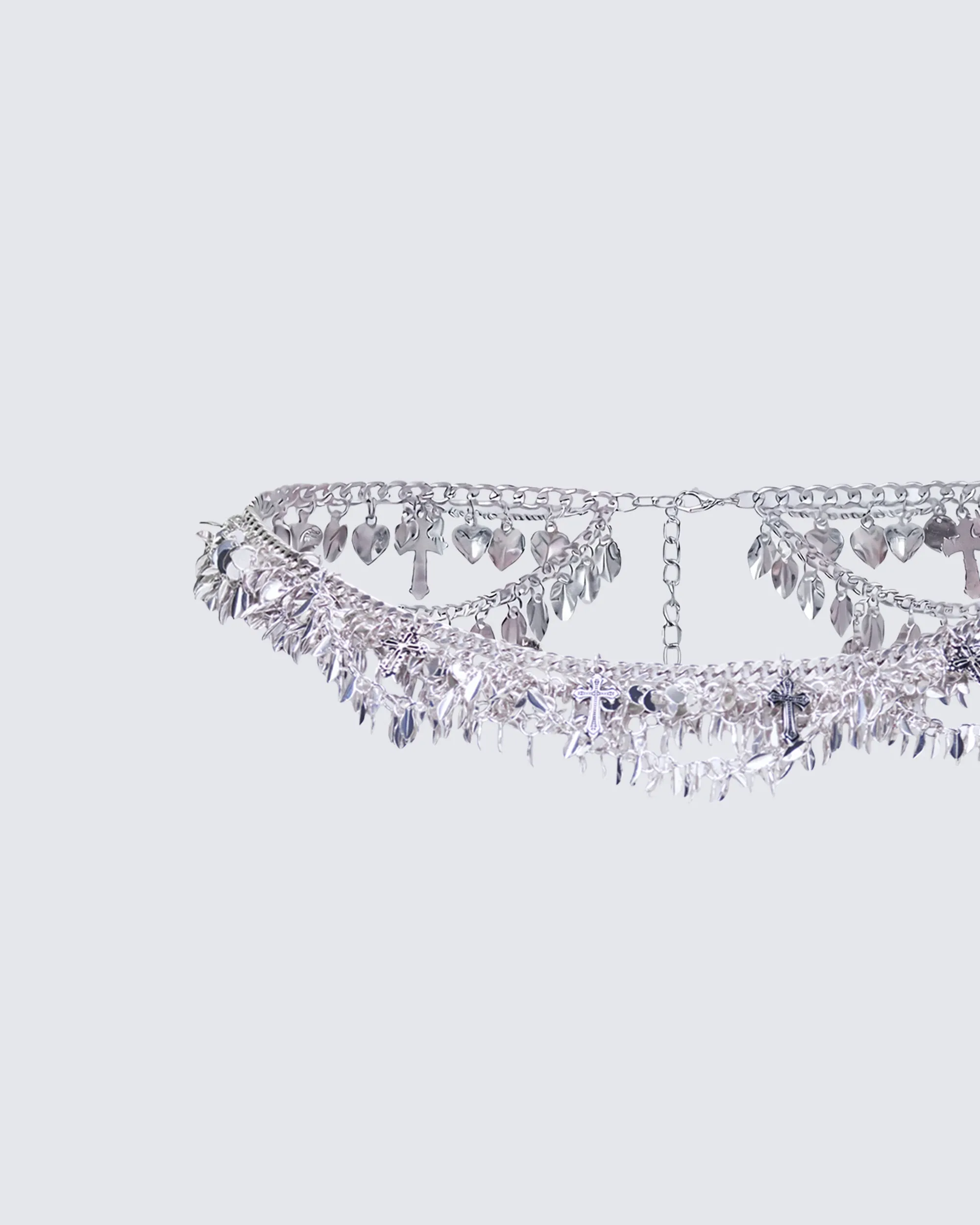 Faye Silver Charm Belly Chain sold by Finesse product image thumbnail 2