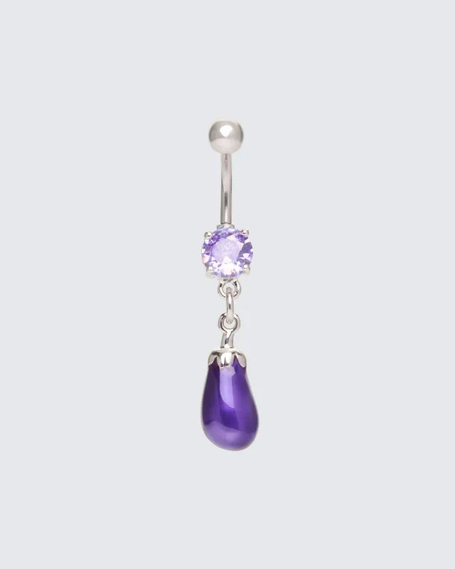 Asha Purple Eggplant Belly Bar made by Finesse
