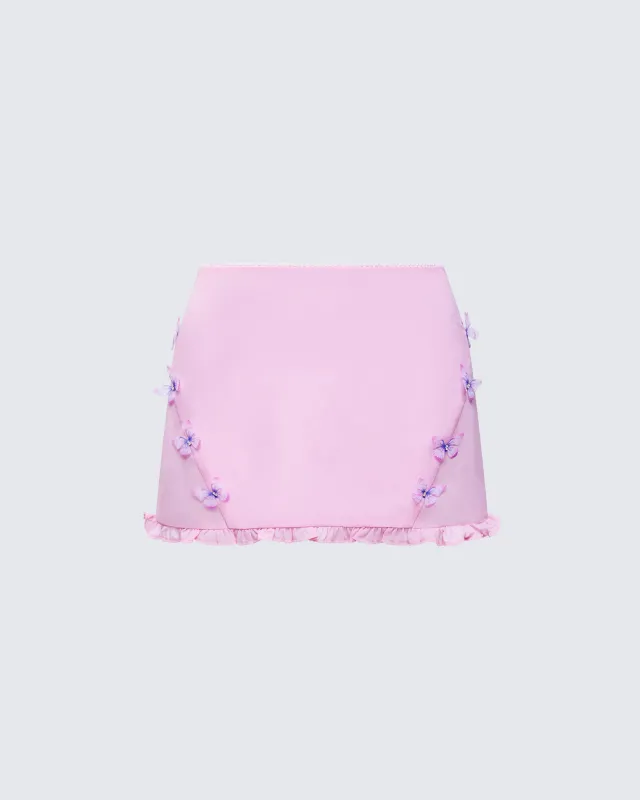 Faelina Pink Butterfly Skirt made by Finesse