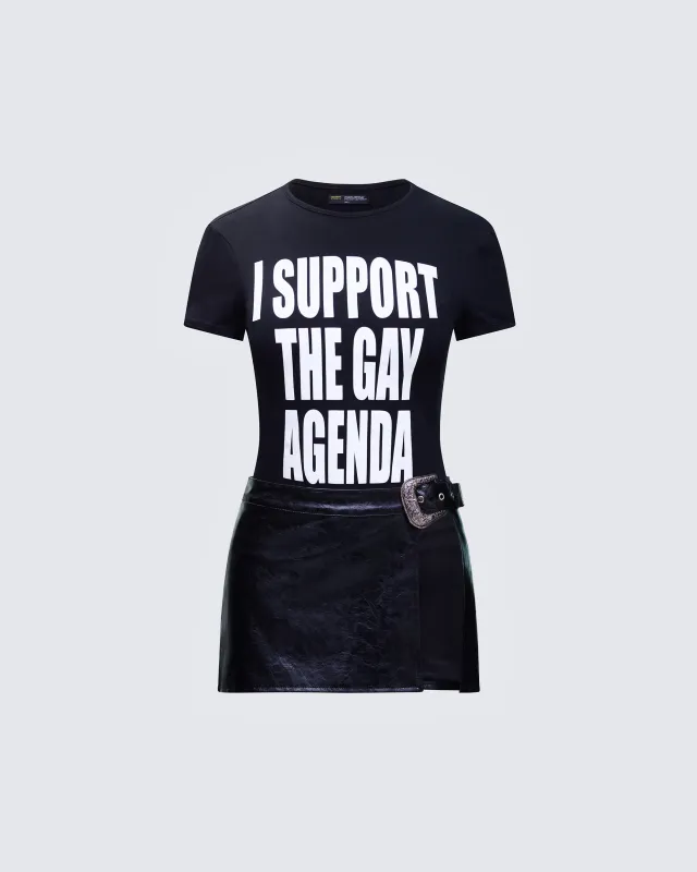 Drea Black Leather Set 
 made by Finesse