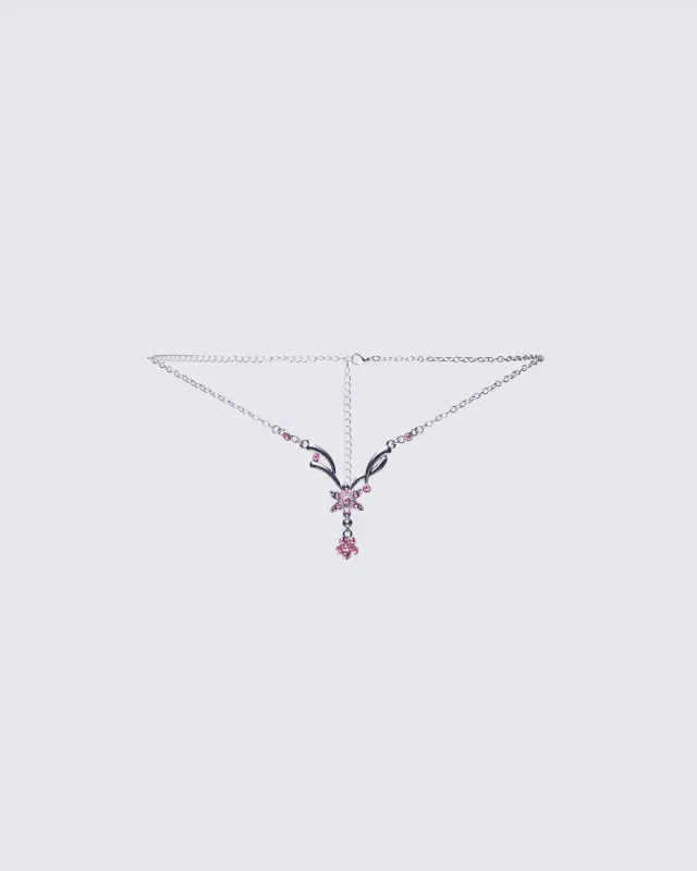 Khara Silver Tattoo Charm Belly Chain made by Finesse